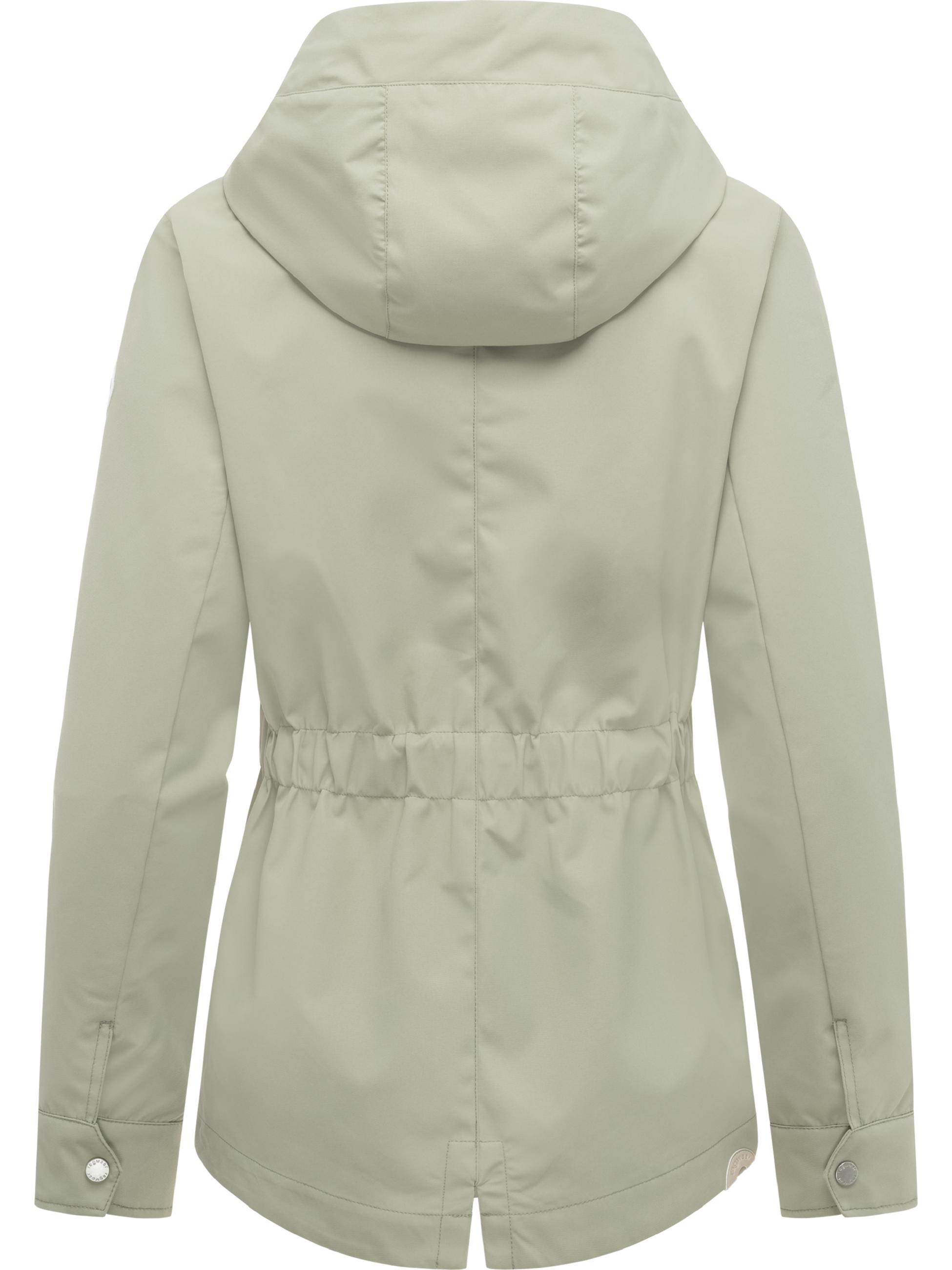 Wasserdichte Übergangsjacke mit Kapuze Monadde Dusty Olive