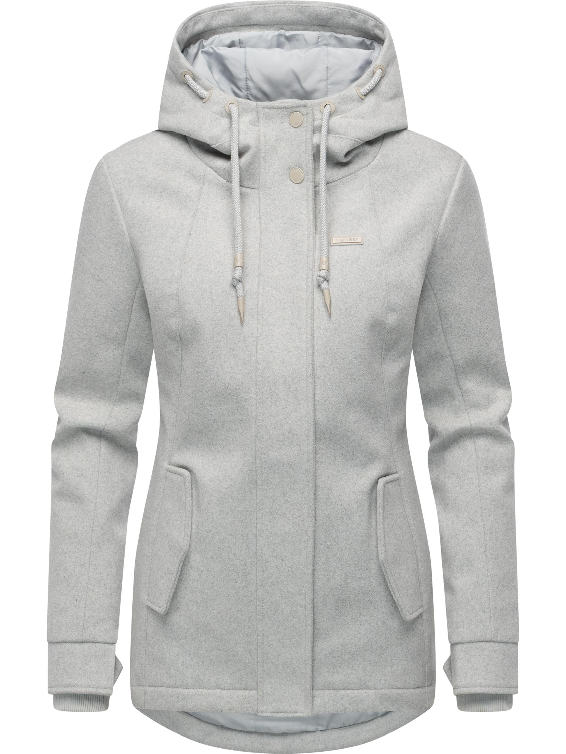 Leichte Winterjacke in Wollfilz-Optik "Monadde Felt YOUMODO" Ash