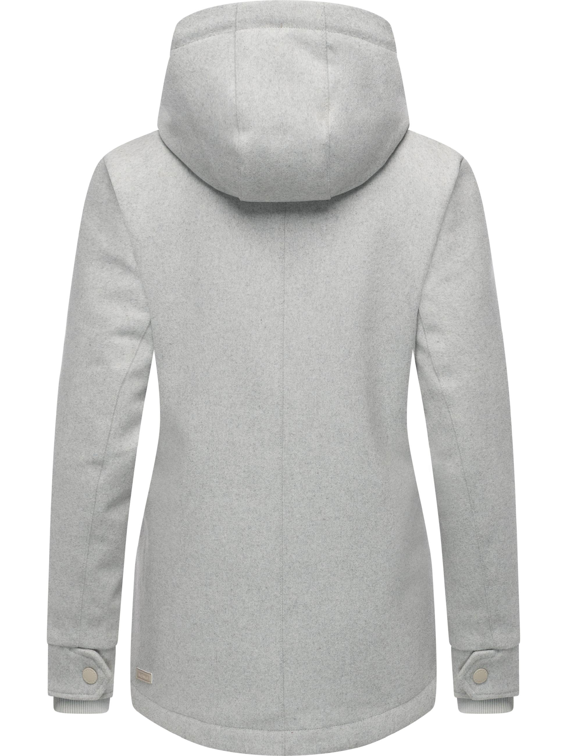 Leichte Winterjacke in Wollfilz-Optik "Monadde Felt YOUMODO" Ash