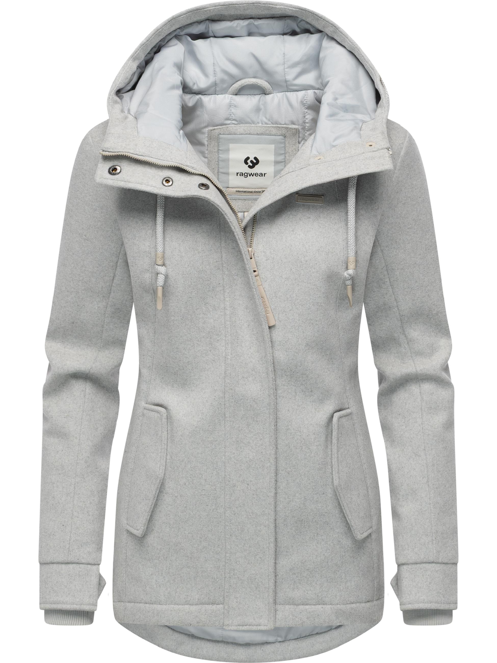Leichte Winterjacke in Wollfilz-Optik "Monadde Felt YOUMODO" Ash