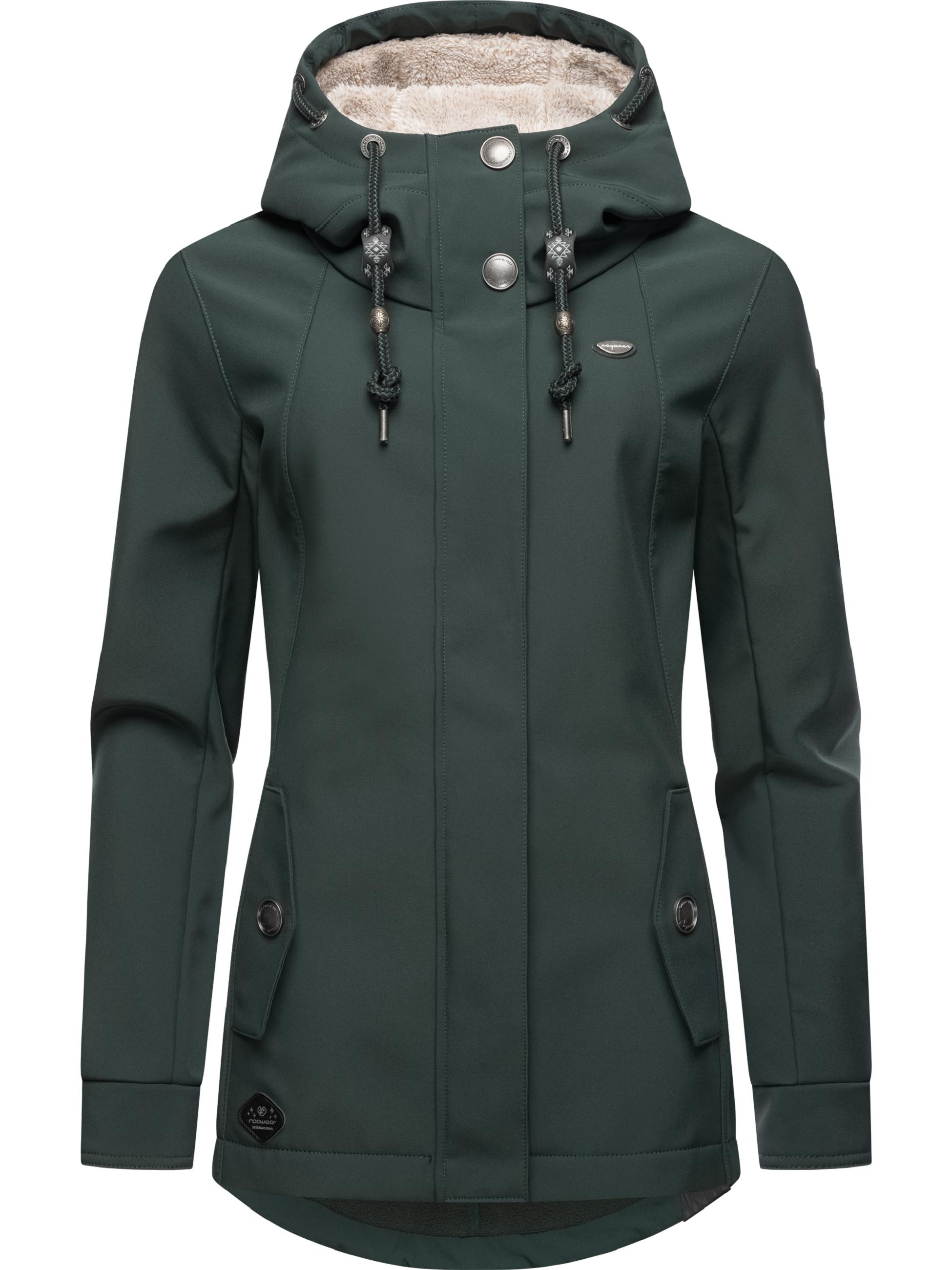 Atmungsaktive Softshelljacke "Monadde Softshell" Dark Green