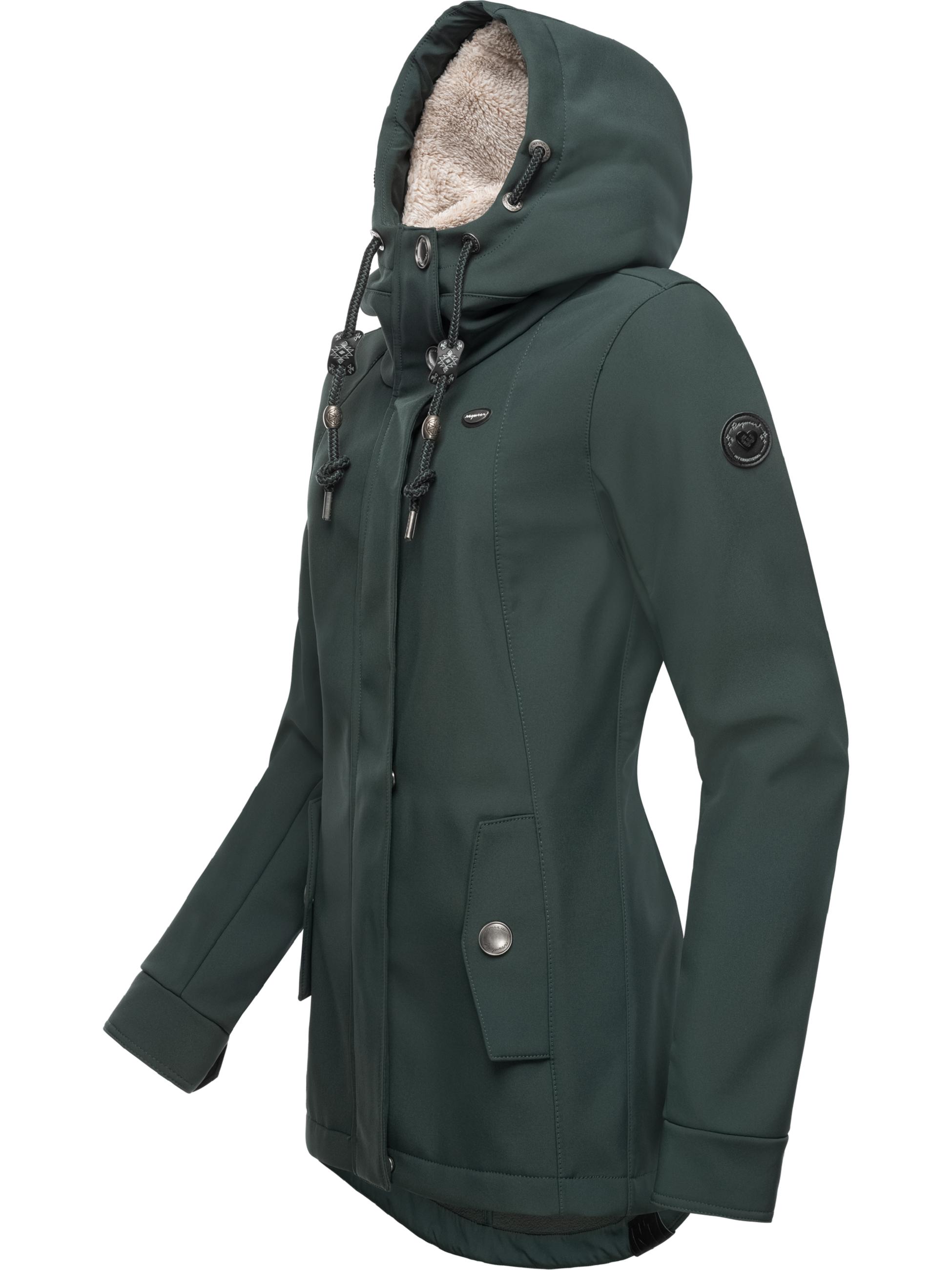 Atmungsaktive Softshelljacke "Monadde Softshell" Dark Green