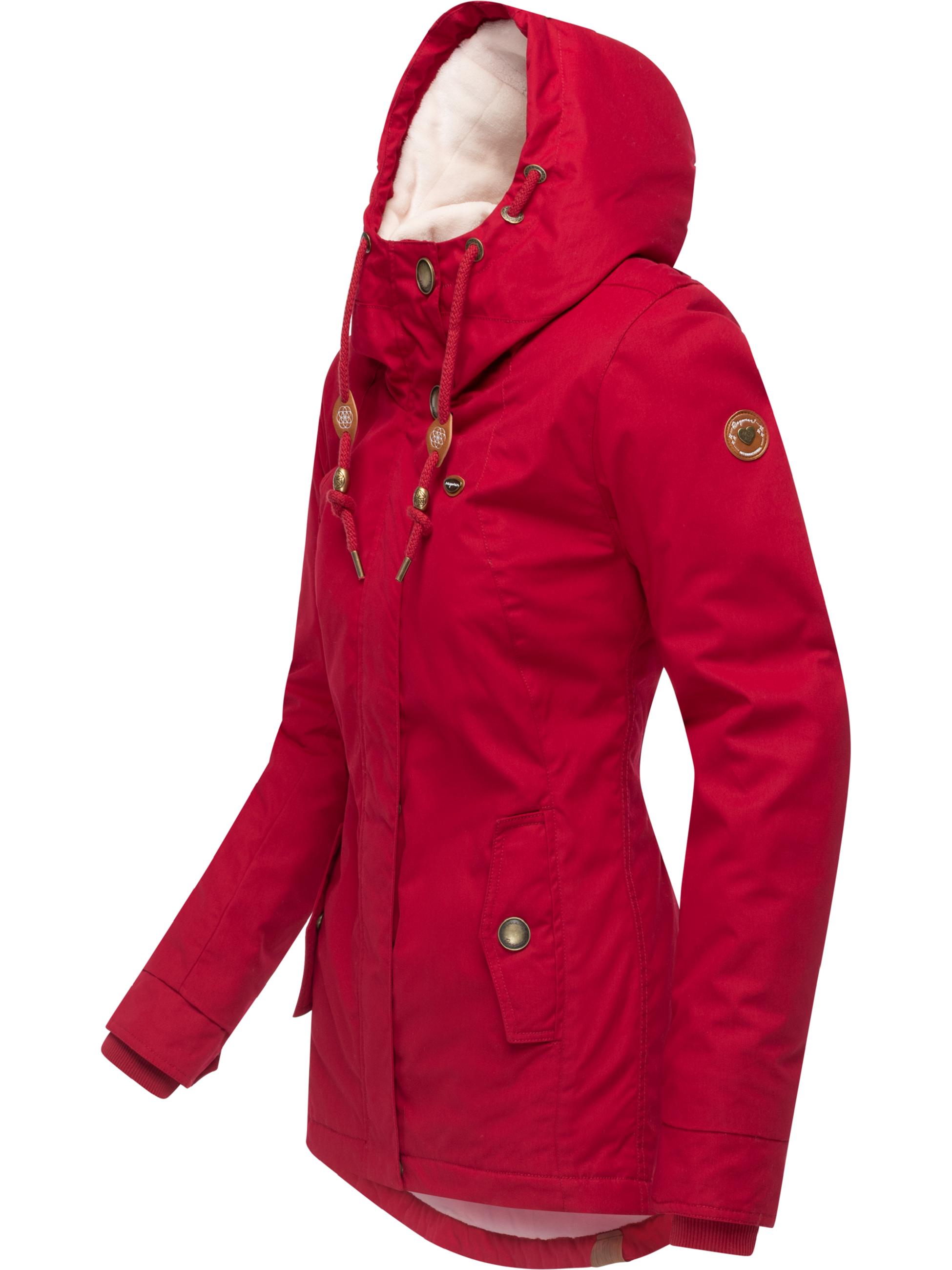 Winterparker mit Kapuze "Monade" Dark Red25