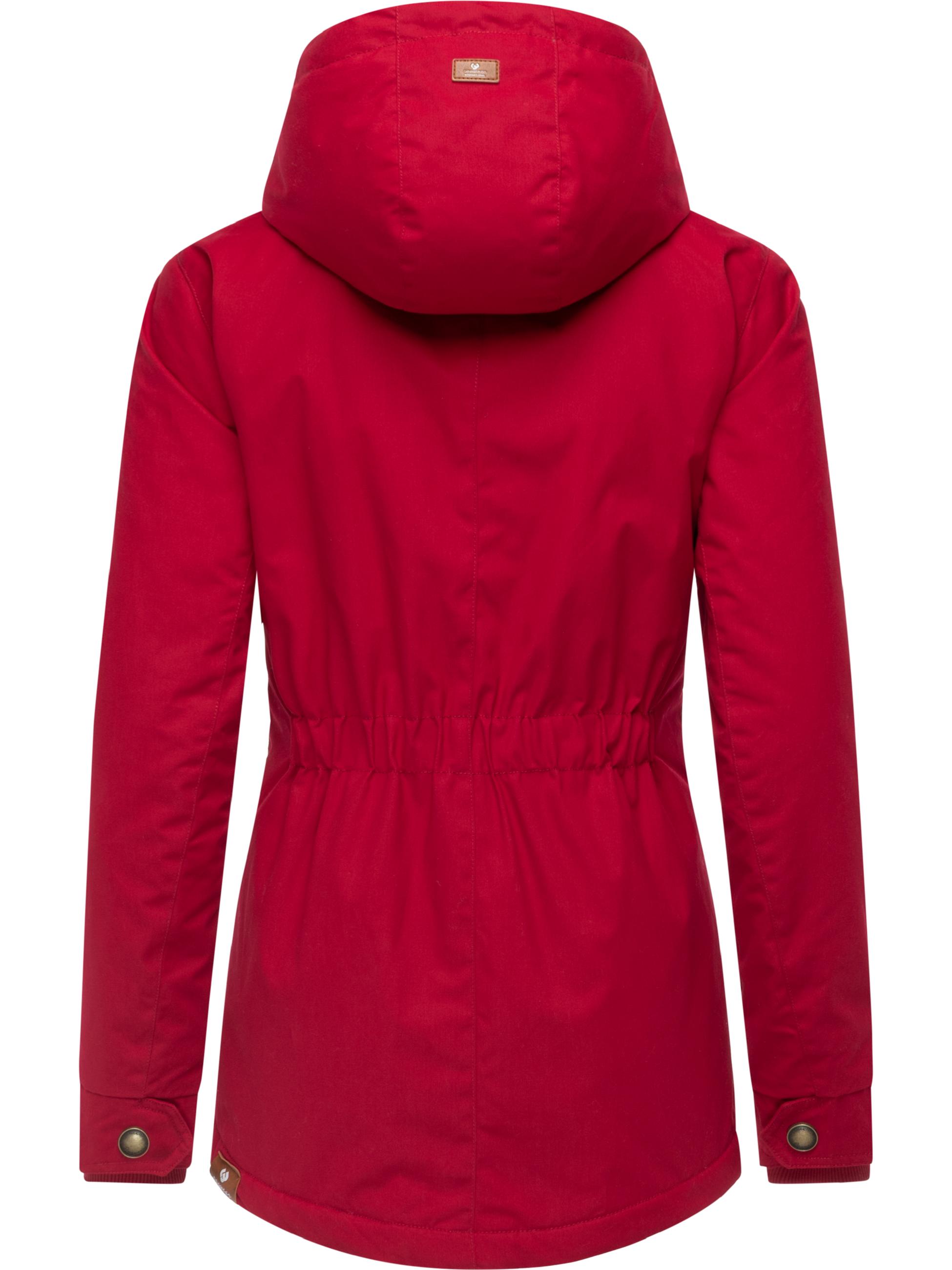 Winterparker mit Kapuze "Monade" Dark Red25