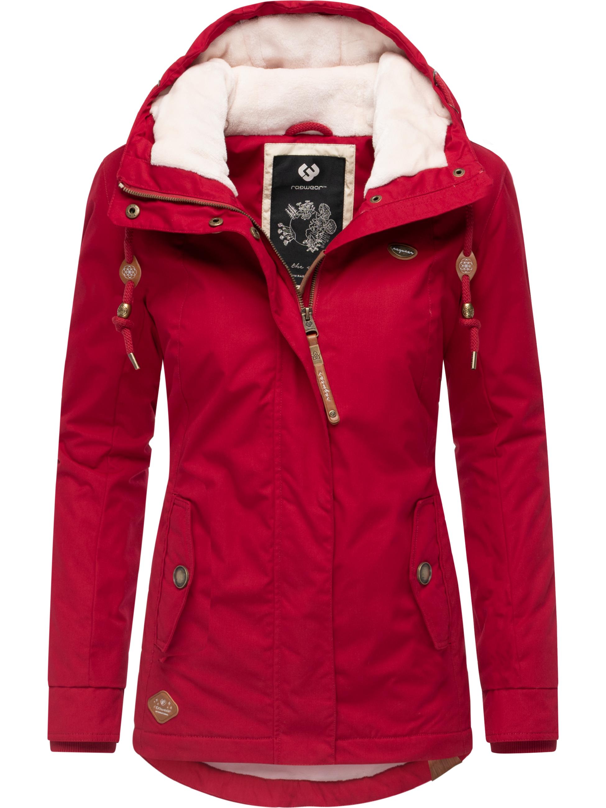Winterparker mit Kapuze "Monade" Dark Red25