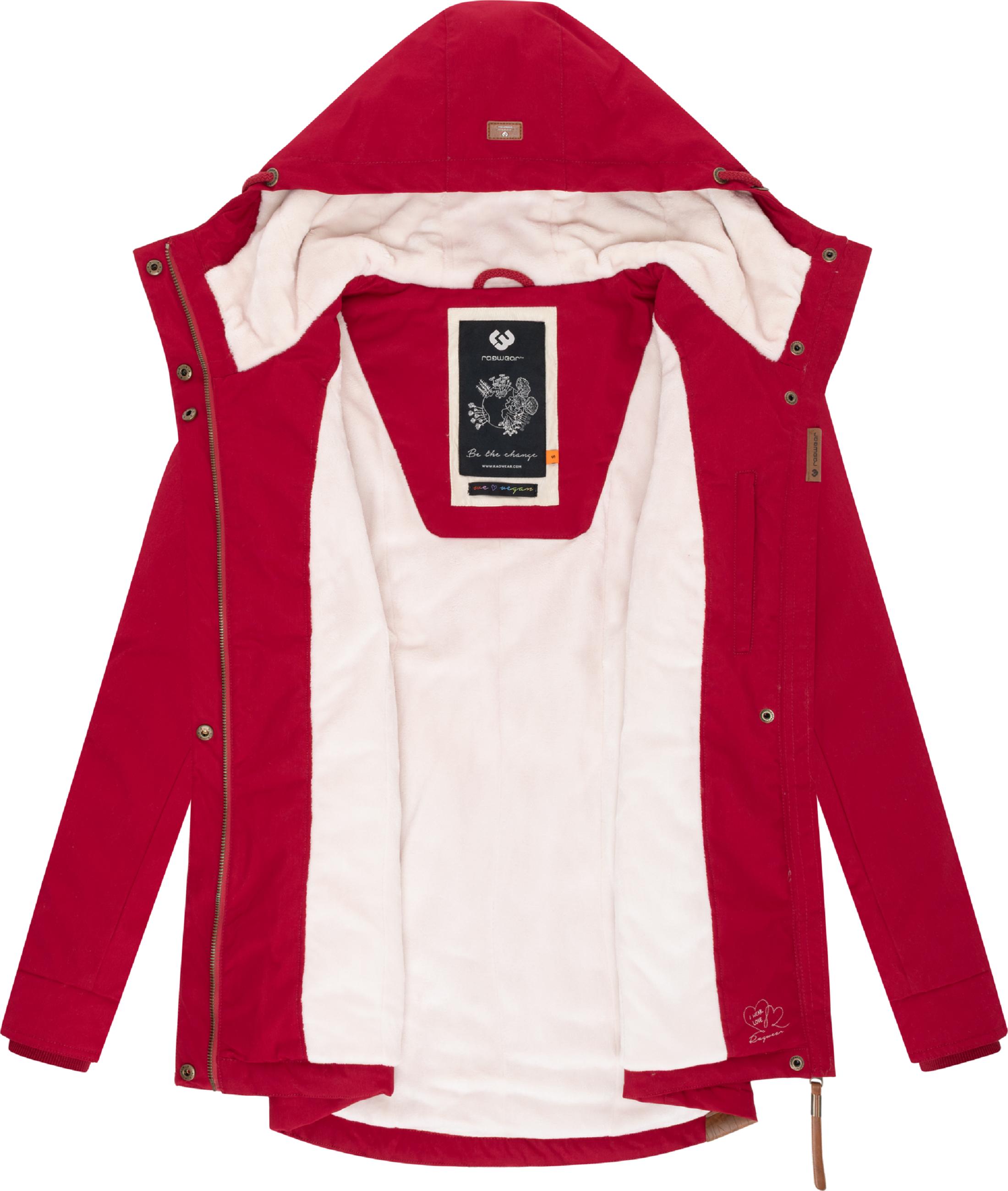 Winterparker mit Kapuze "Monade" Dark Red25