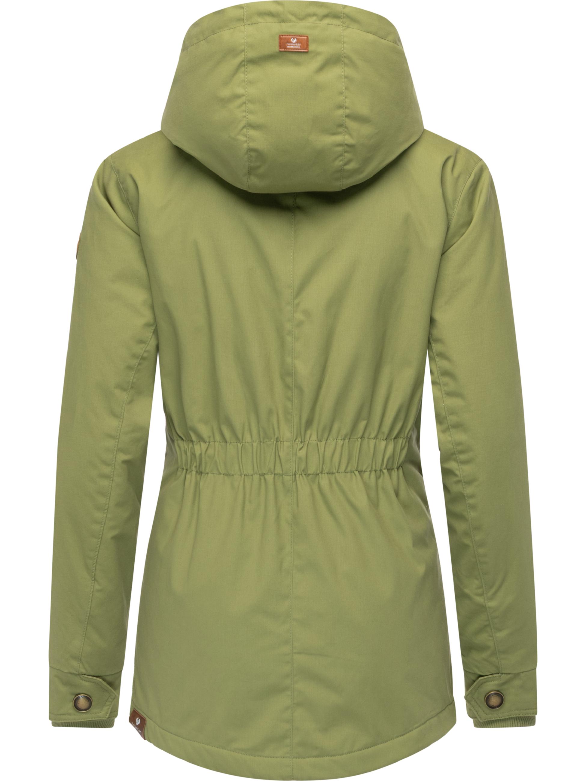 Winterparker mit Kapuze "Monade" Olive Leaf25