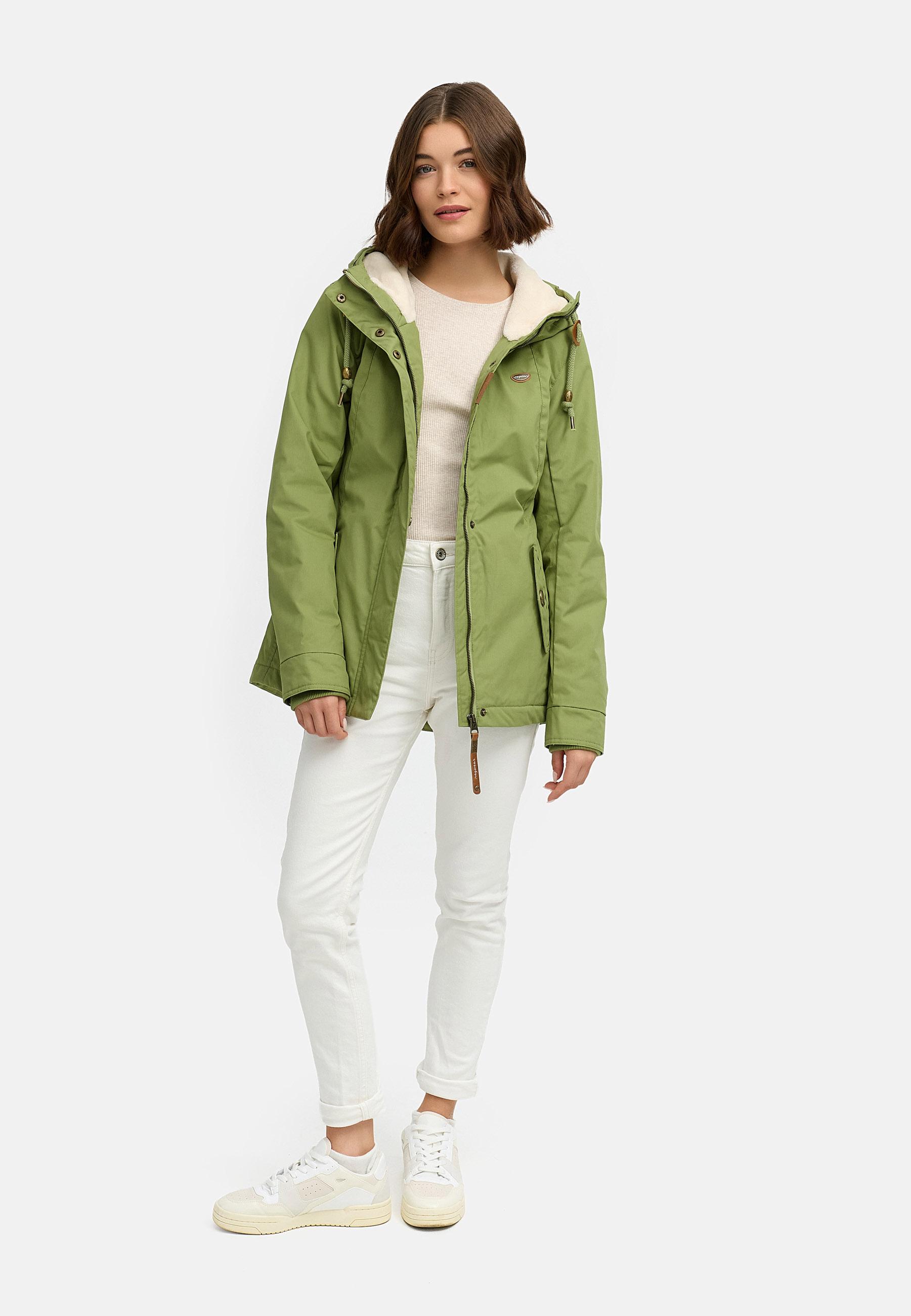 Winterjacke mit Kapuze "Monade" Olive Leaf25