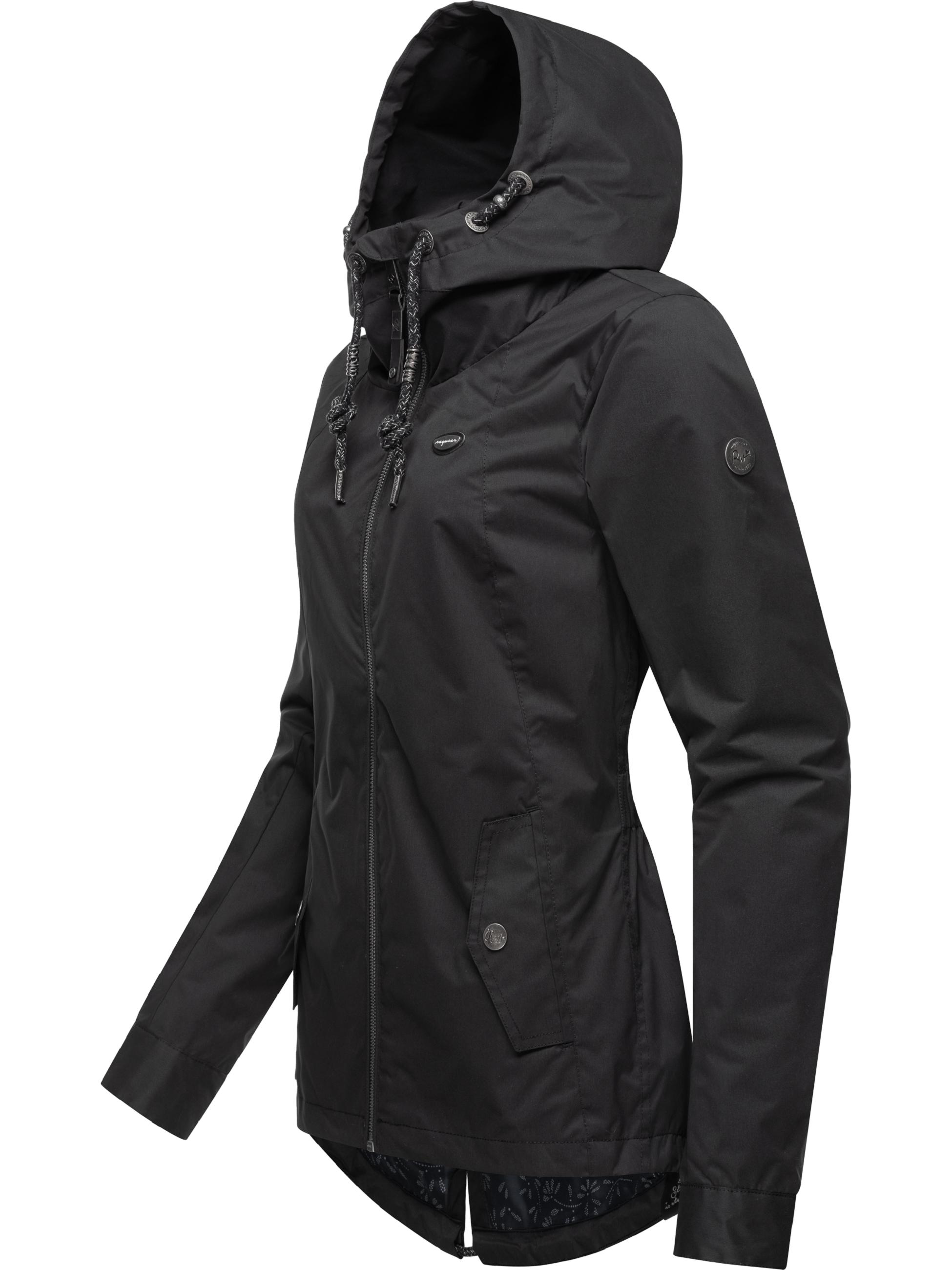 Leichte Übergangsjacke mit Kapuze "Monade Übergang" Black23