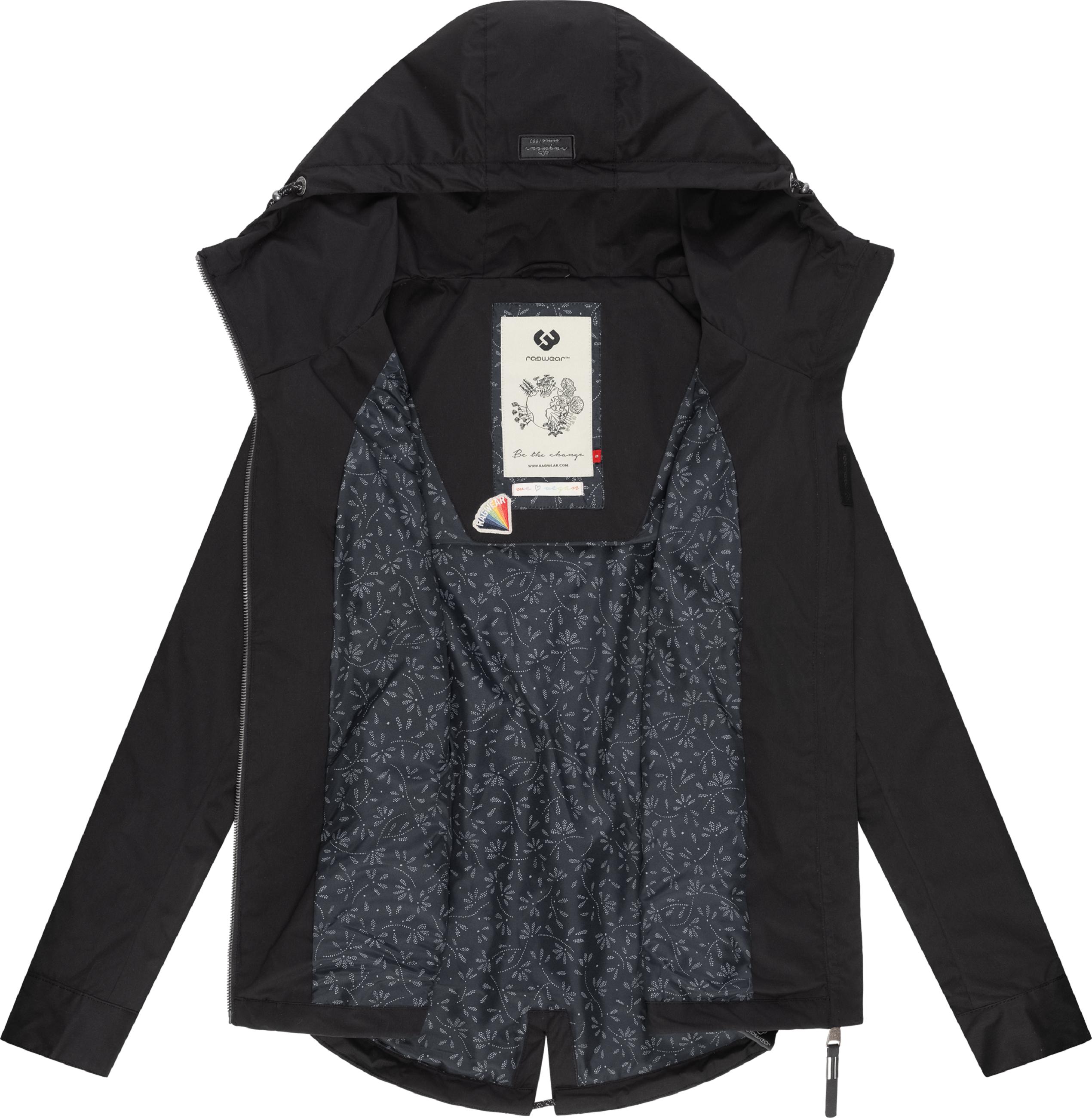 Leichte Übergangsjacke mit Kapuze "Monade Übergang" Black23