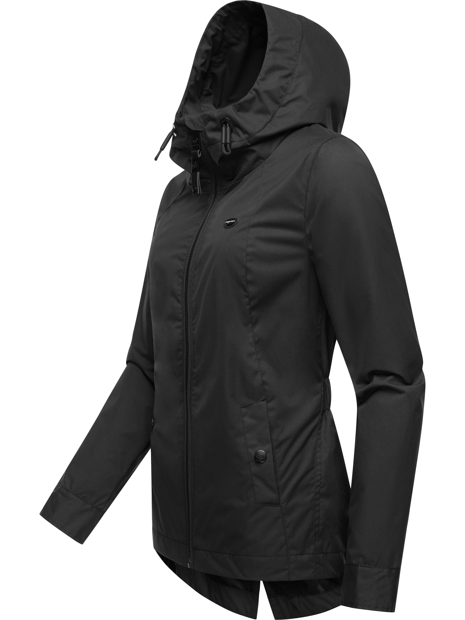 Leichte Übergangsjacke mit Kapuze "Monade Übergang" Black24