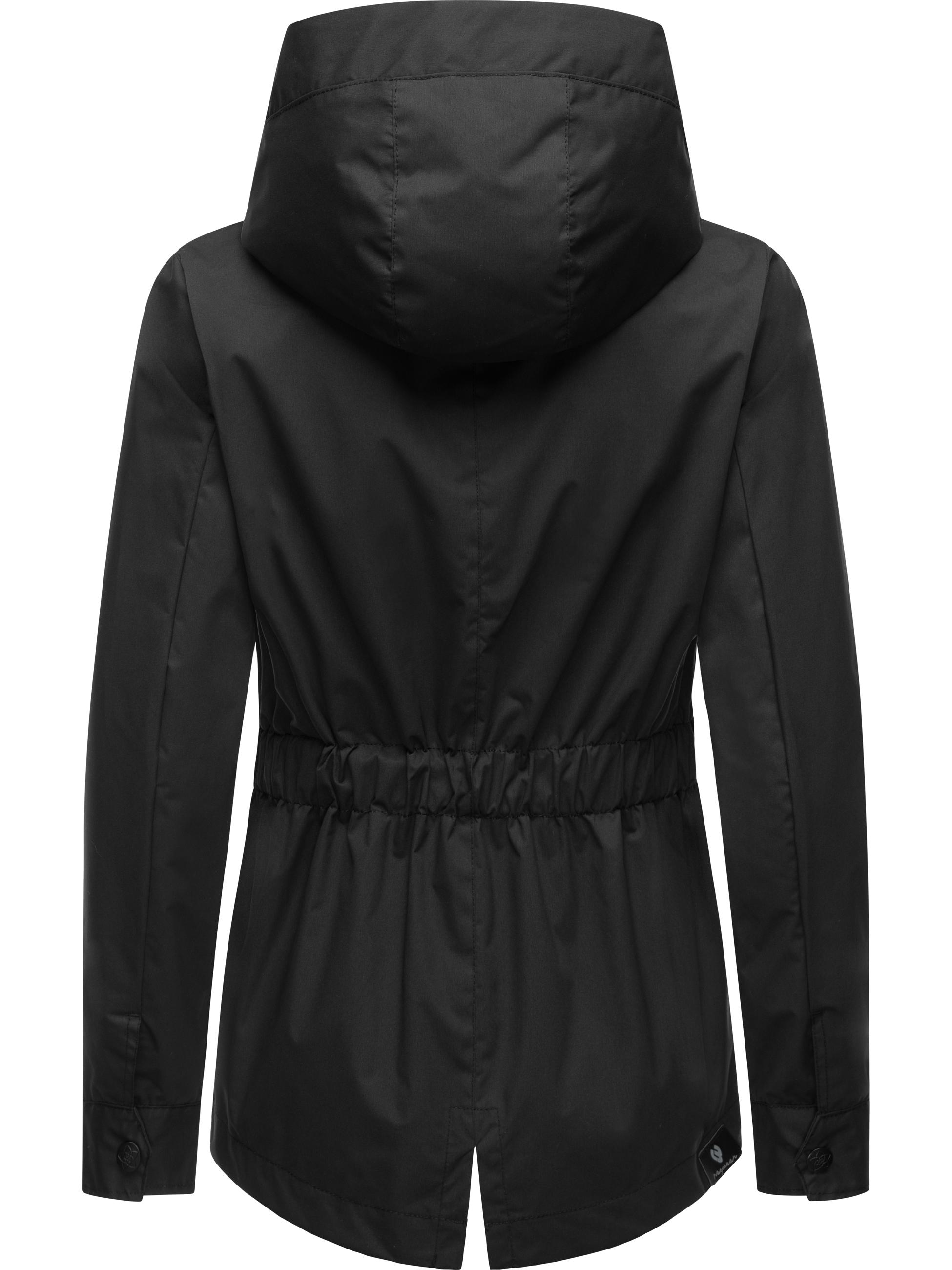 Leichte Übergangsjacke mit Kapuze "Monade Übergang" Black24