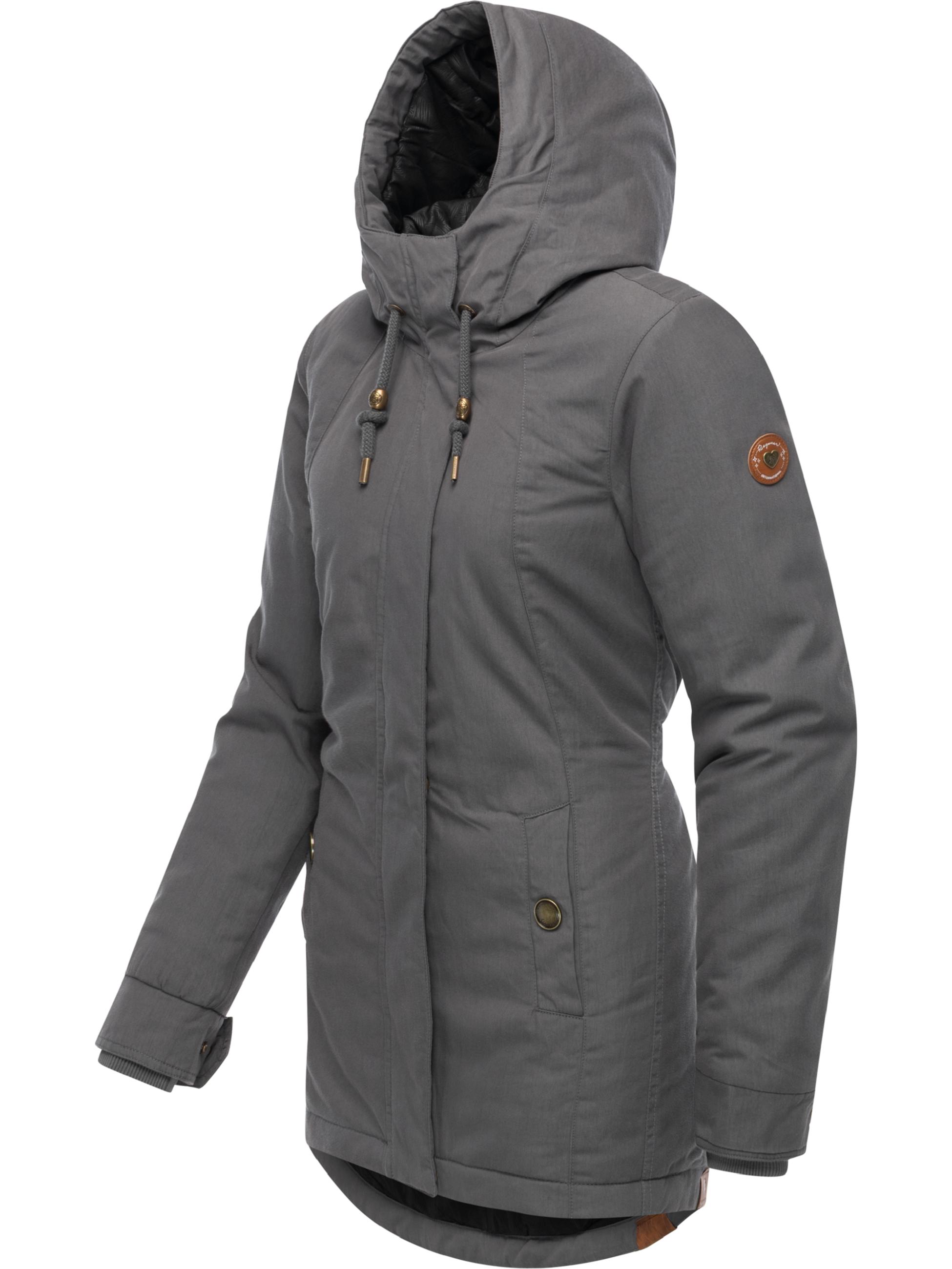 Winterjacke mit Kapuze "Monadena Parka YOUMODO" Stone Grey