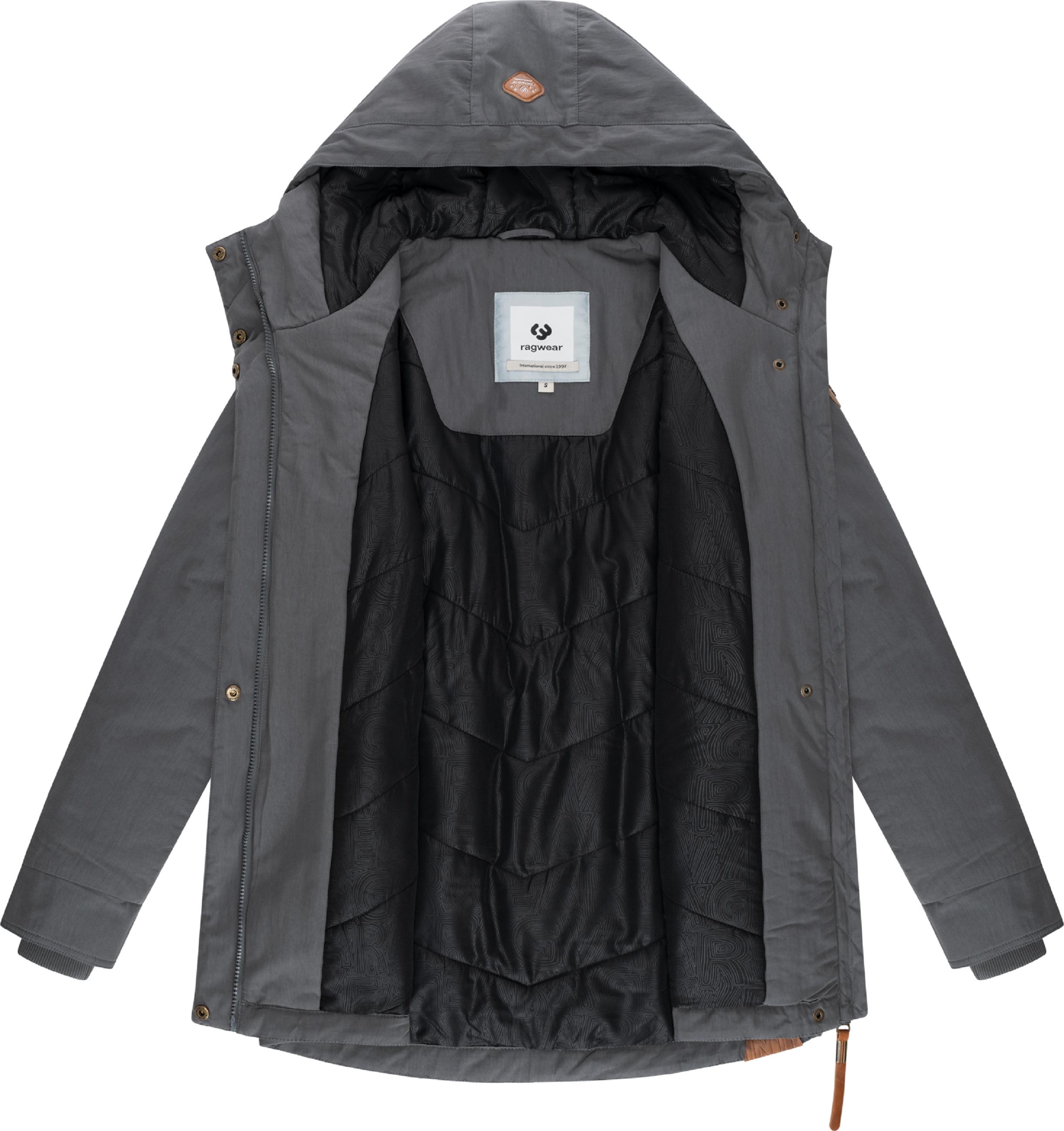 Winterjacke mit Kapuze "Monadena Parka YOUMODO" Stone Grey