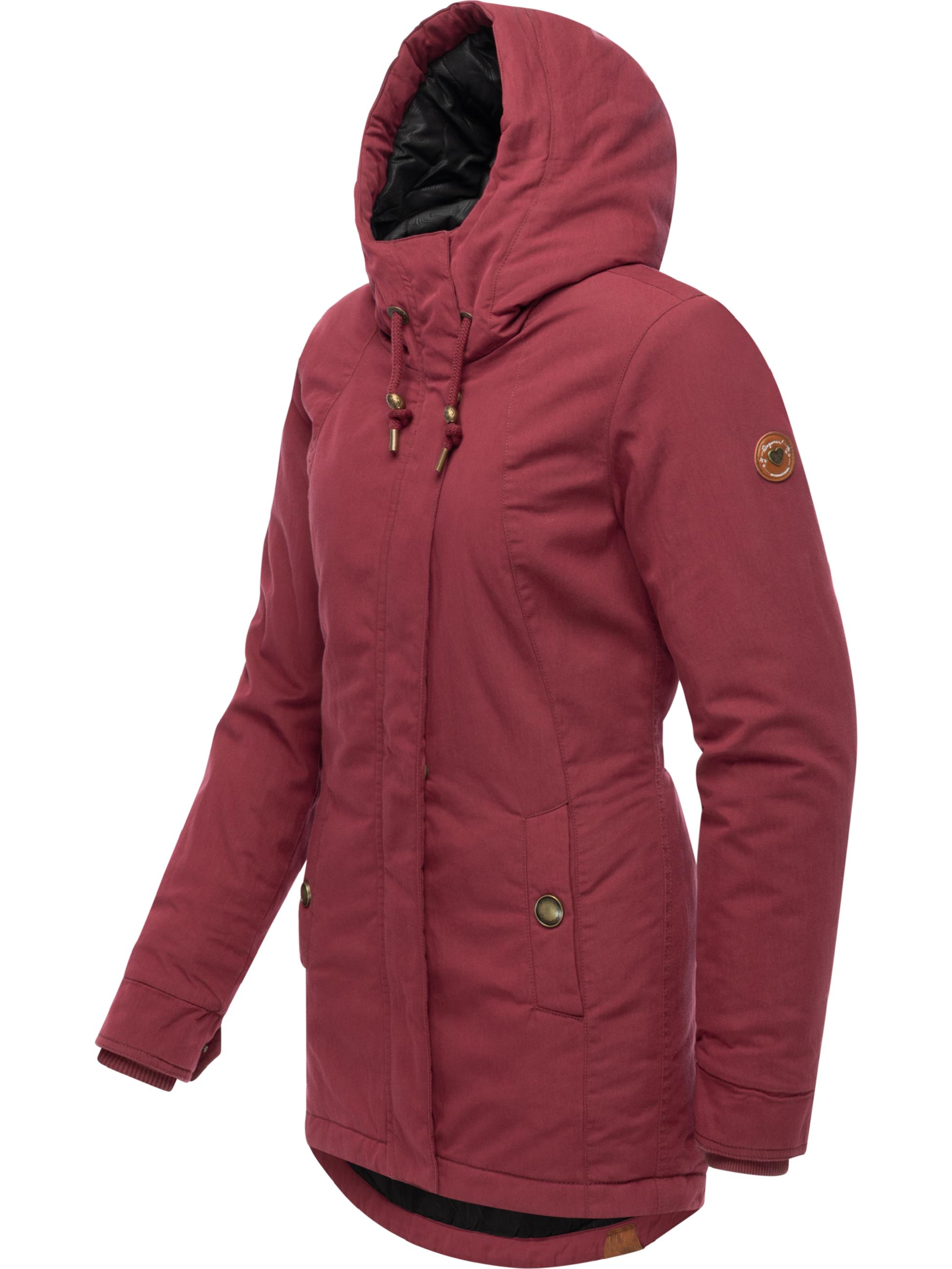 Winterjacke mit Kapuze "Monadena Parka YOUMODO" Wine Red