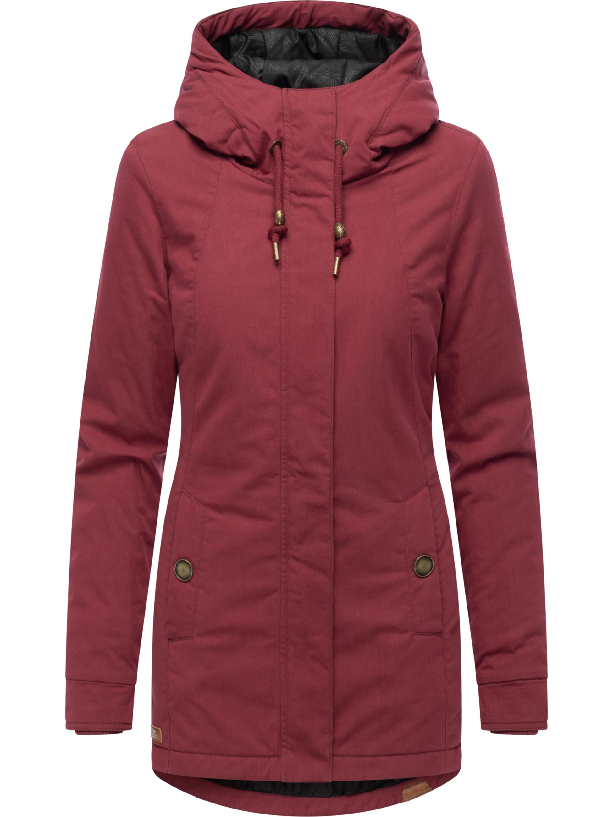 Winterjacke mit Kapuze "Monadena Parka YOUMODO" Wine Red