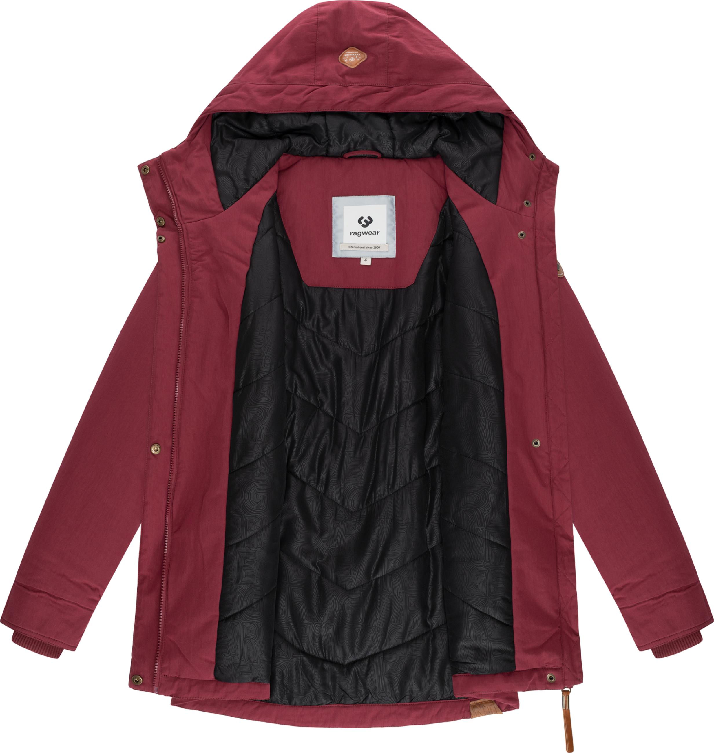 Winterjacke mit Kapuze "Monadena Parka YOUMODO" Wine Red