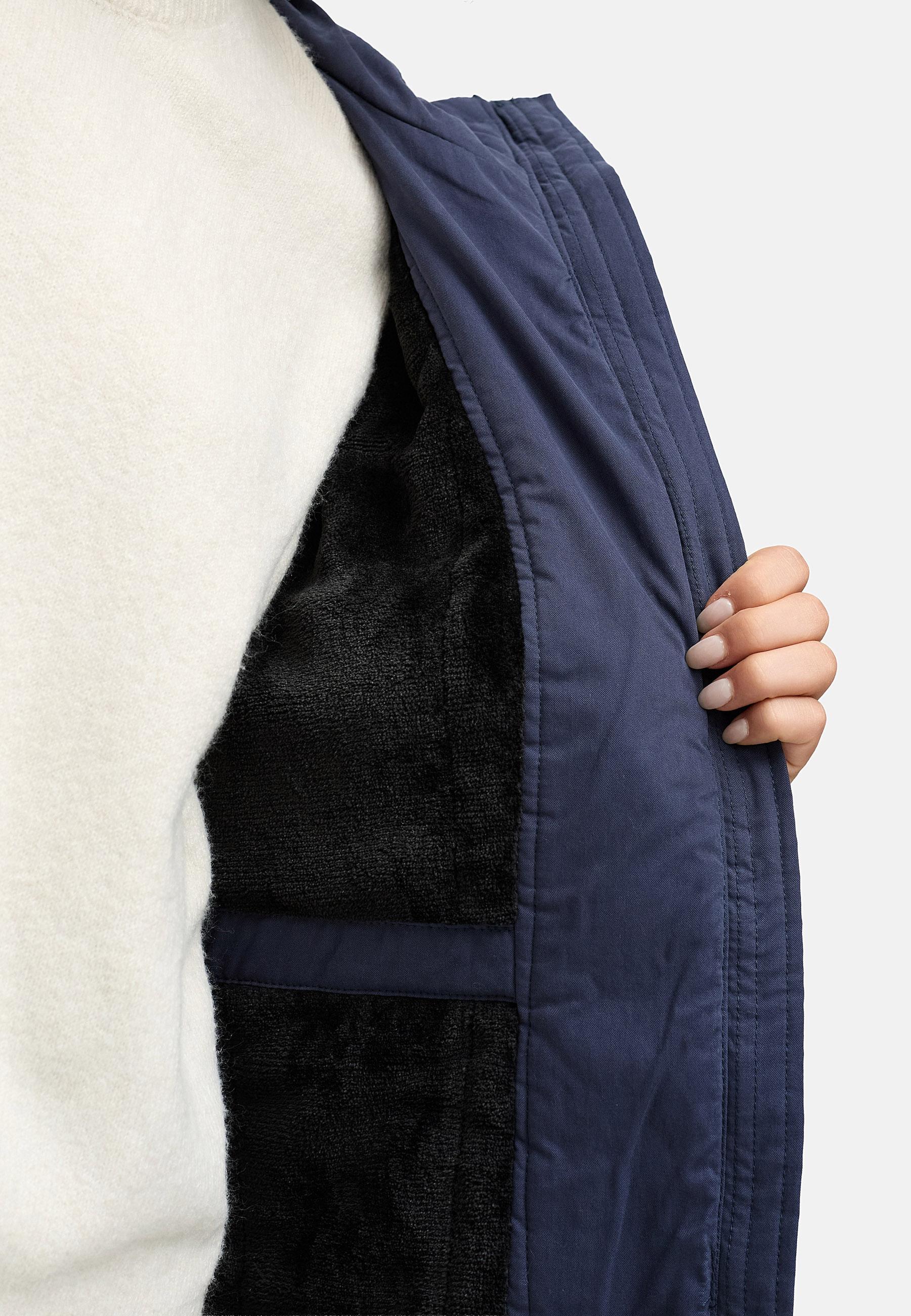 Winter Kurzmantel mit Kapuze "Monadetta Warm YOUMODO" Navy