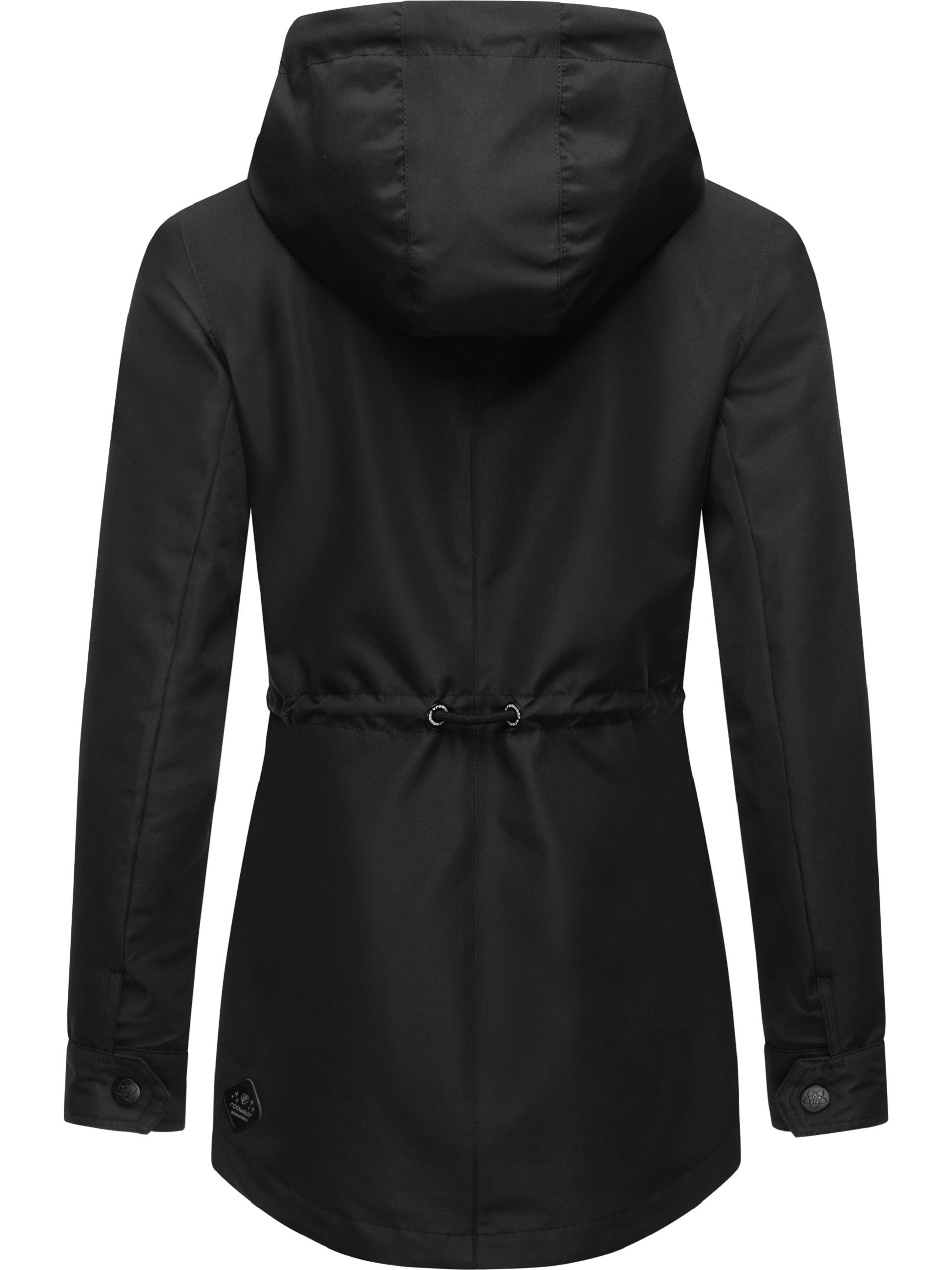 Wasserdichte Übergangsjacke mit Kapuze "Monadis" Black24