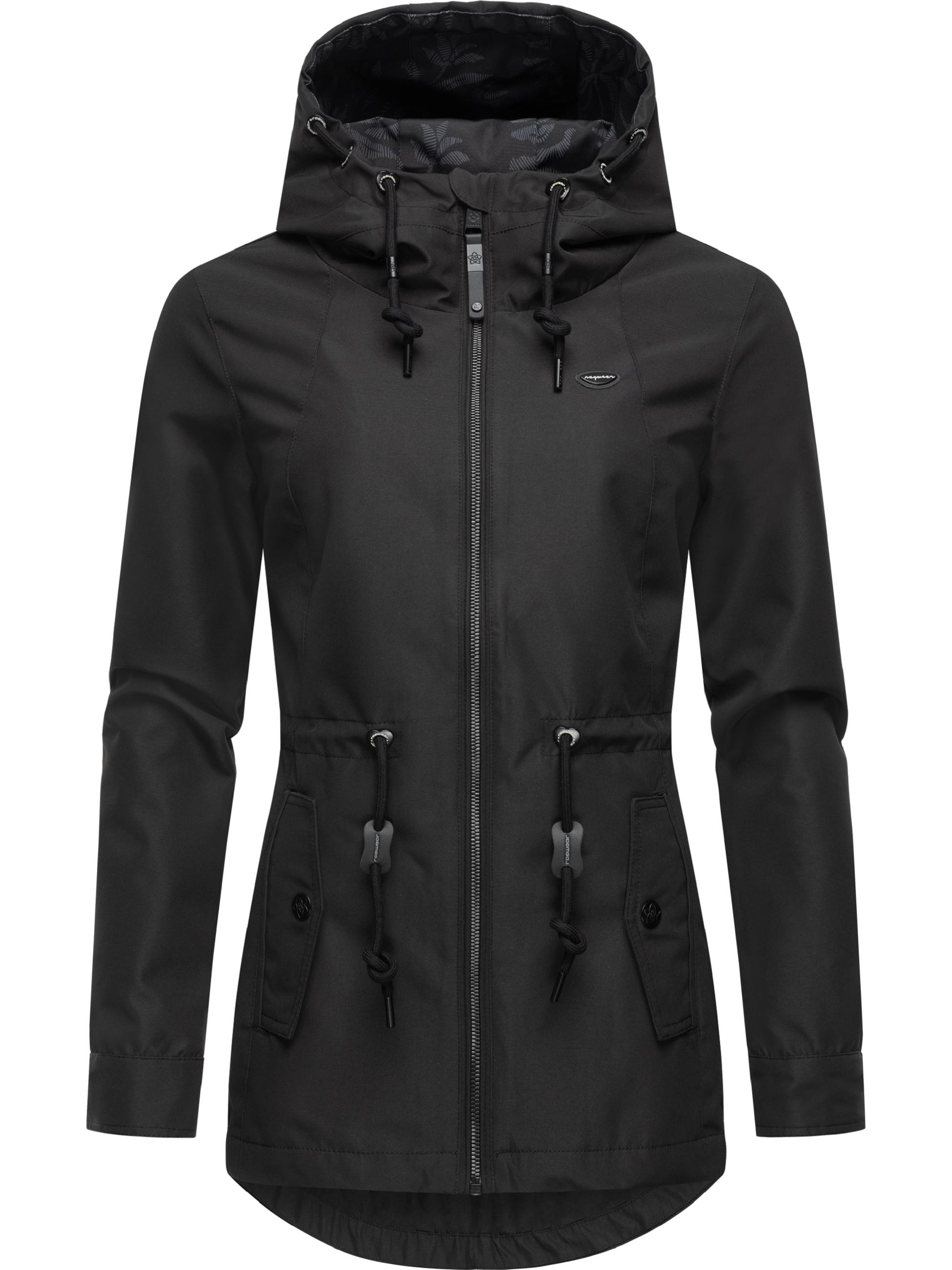 Wasserdichte Übergangsjacke mit Kapuze "Monadis" Black24