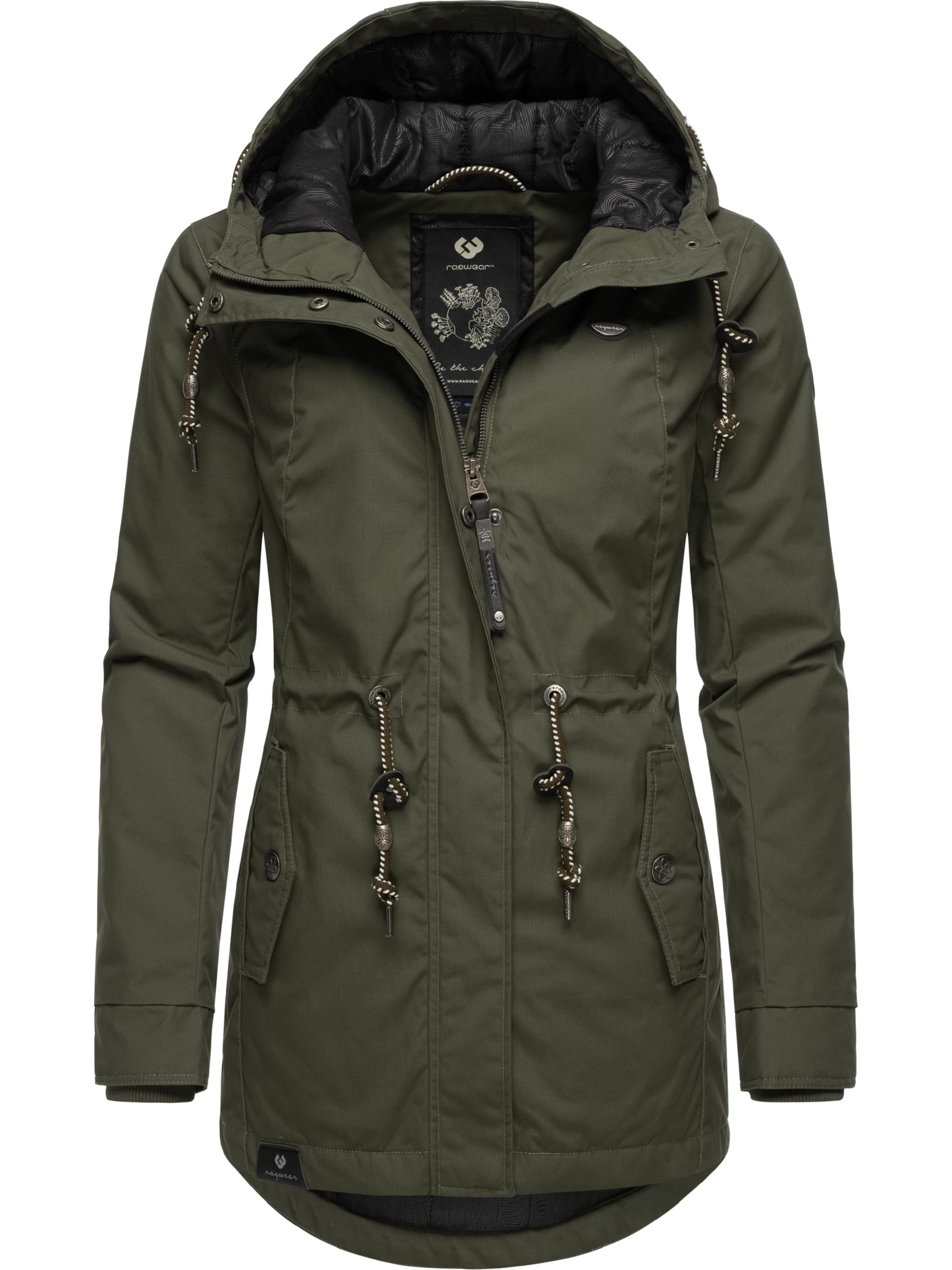 Winterparka mit Kapuze "Monadis Black Label" Dark Olive24