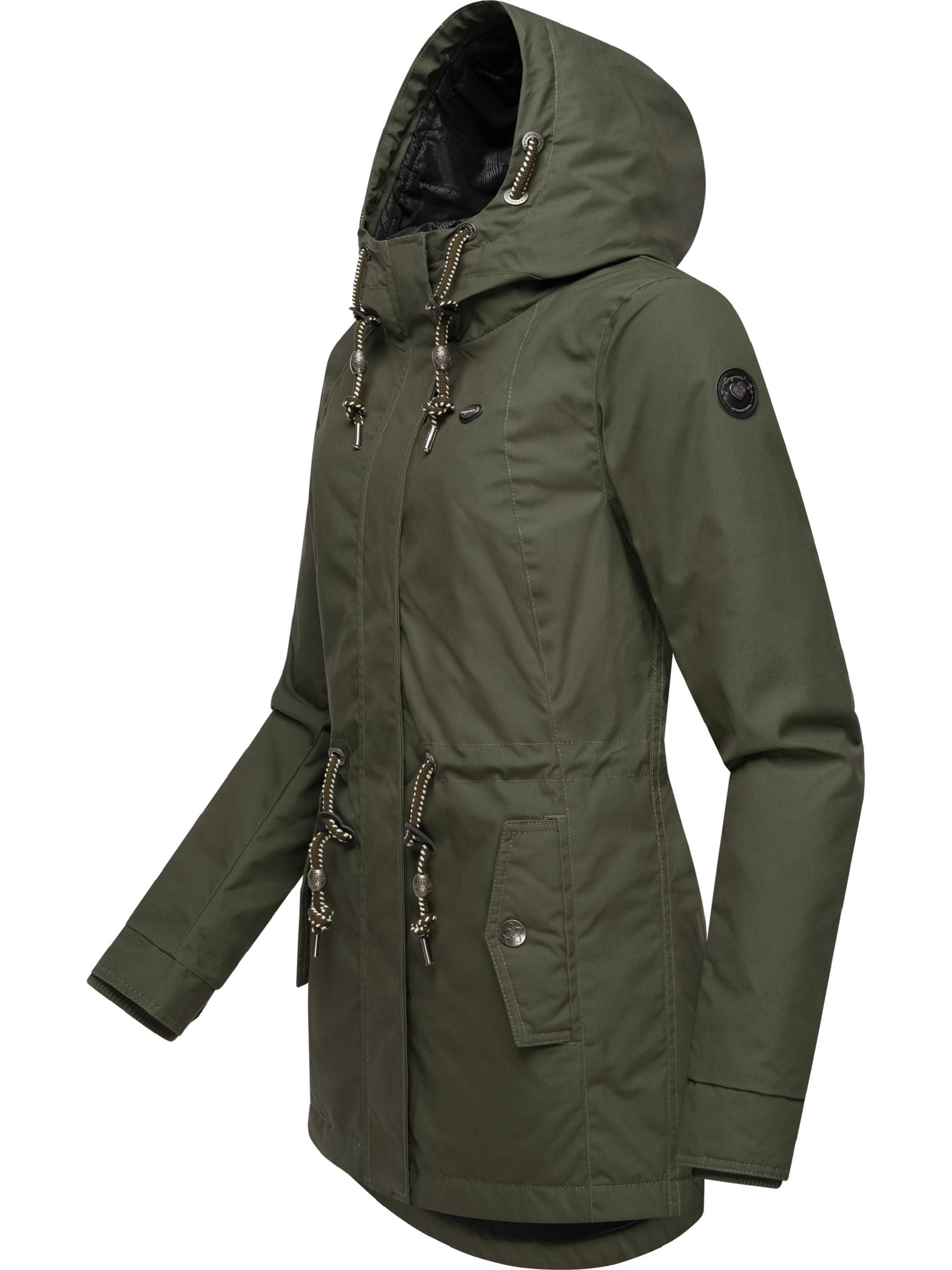 Winterparka mit Kapuze "Monadis Black Label" Dark Olive24