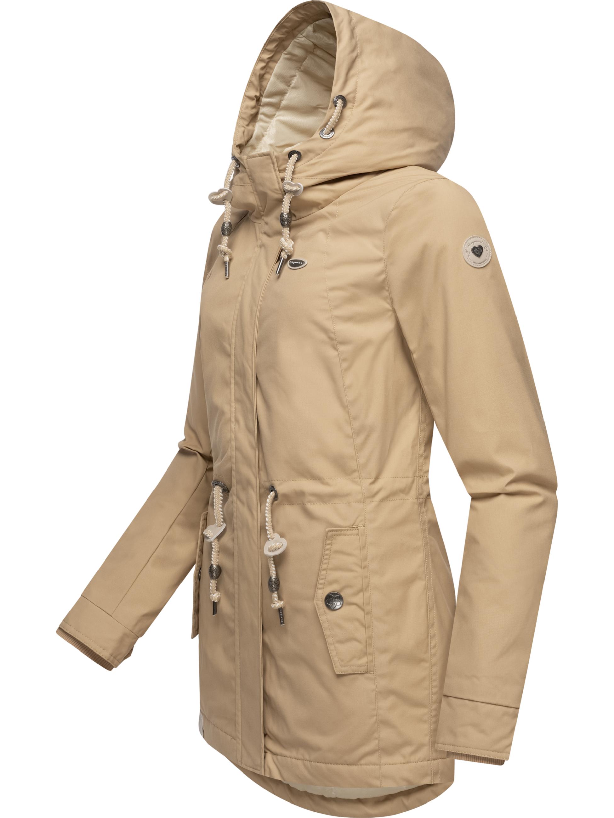 Winterparka mit Kapuze "Monadis Black Label" Taupe24