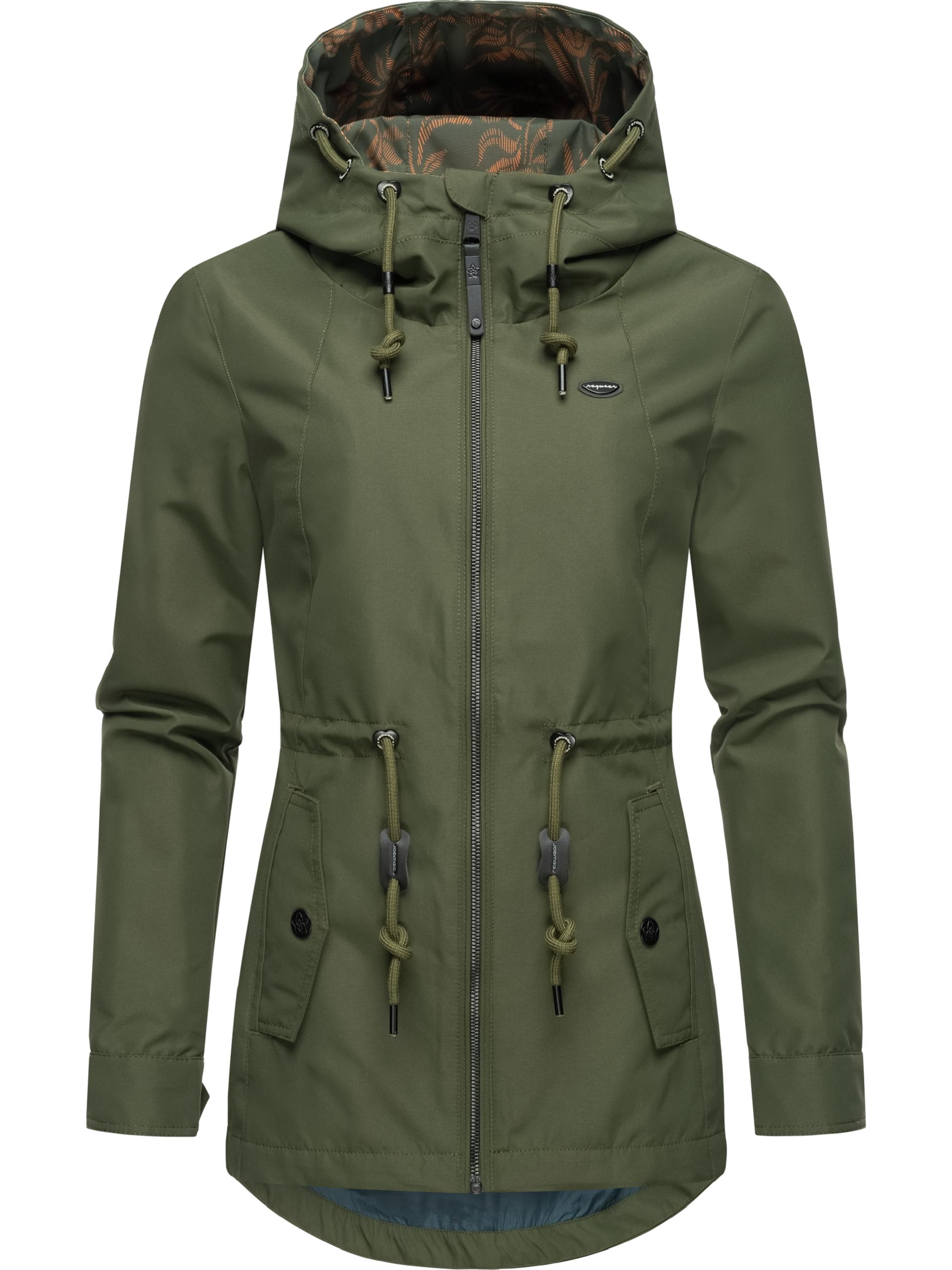 Wasserdichte Übergangsjacke mit Kapuze "Monadis" Dark Olive24