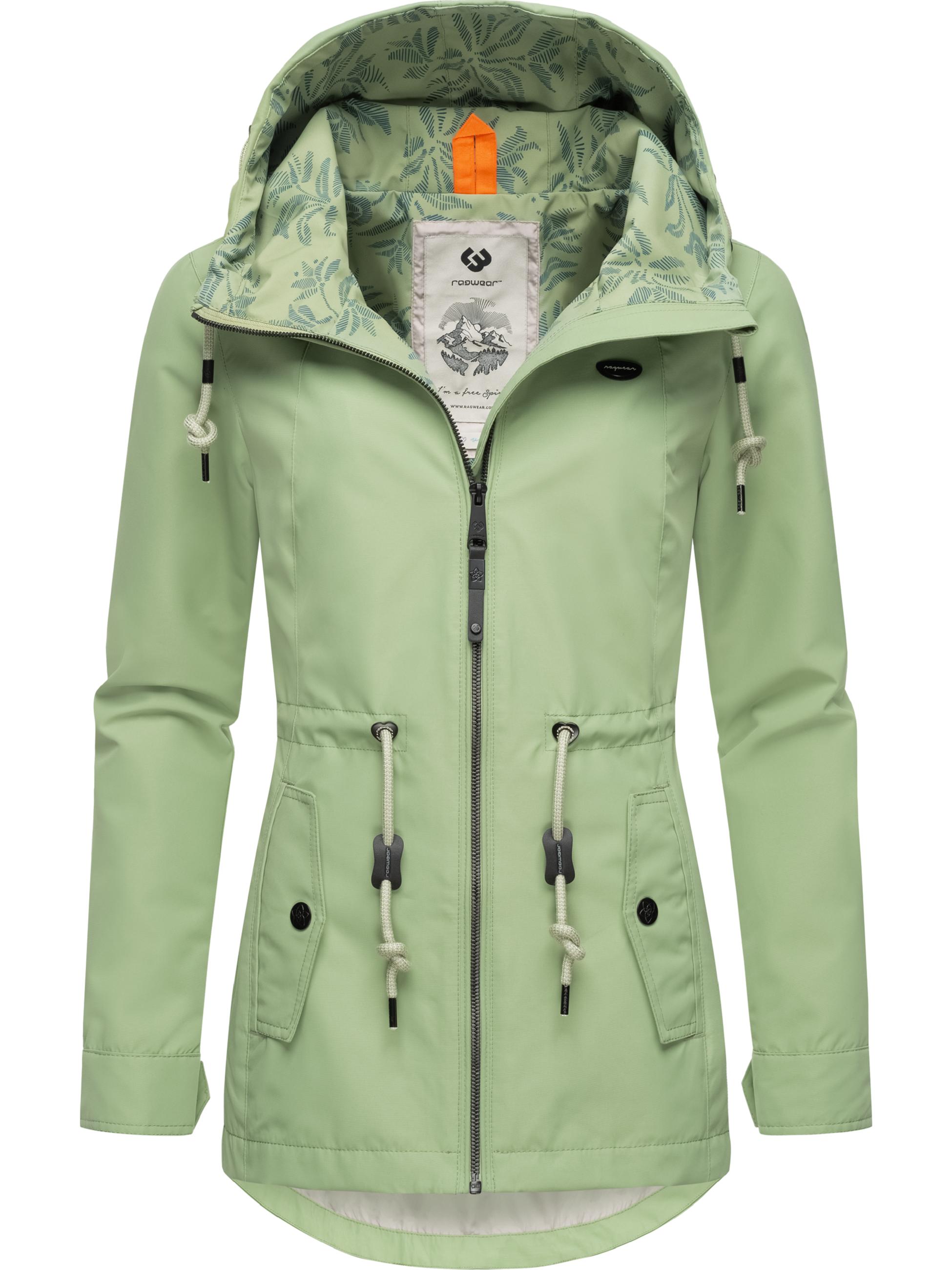 Wasserdichte Übergangsjacke mit Kapuze "Monadis" Dusty Green24