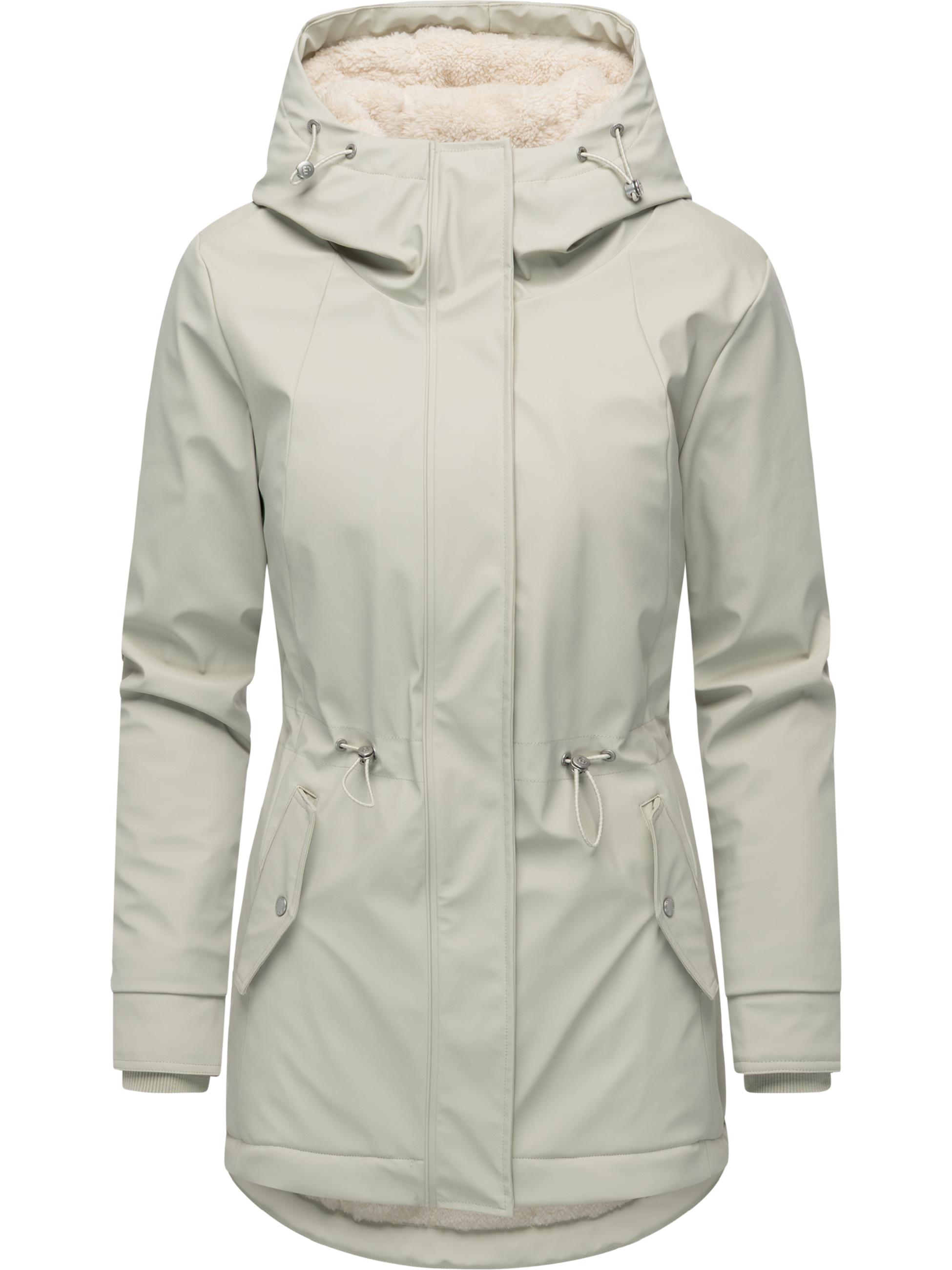 Gefütterte wasserdichte Übergangsjacke mit Kapuze Monadis Rainy Warm Bone