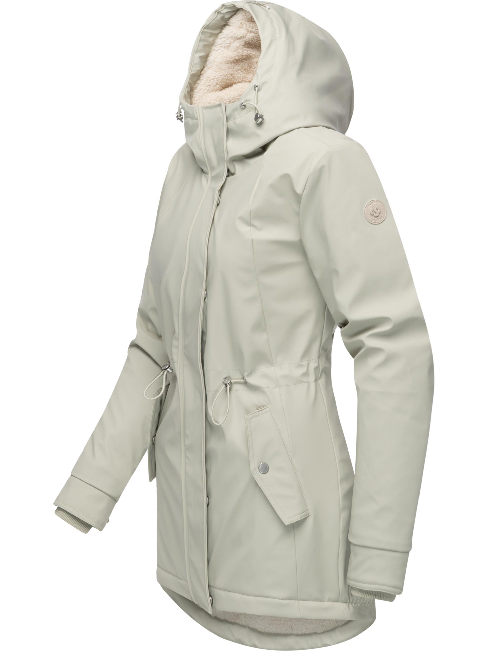 Gefütterte wasserdichte Übergangsjacke mit Kapuze Monadis Rainy Warm Bone