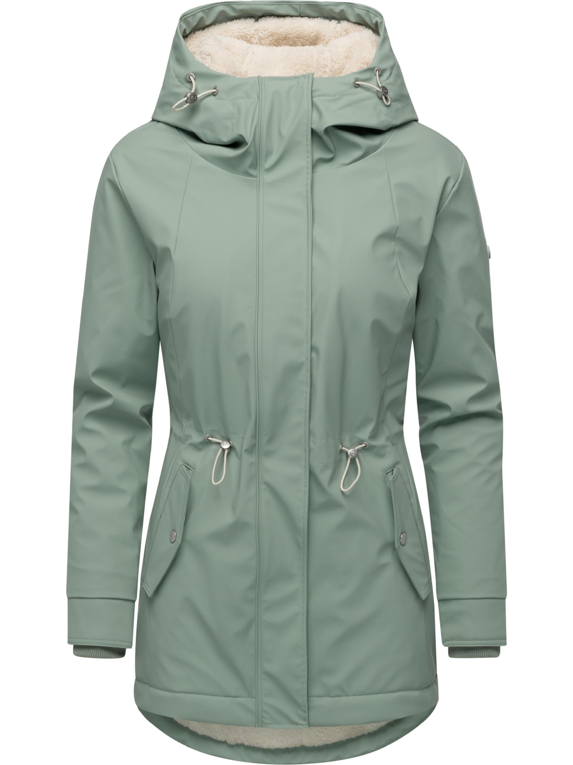 Wasserdichte Winterjacke mit Kapuze "Monadis Rainy Warm" Dusty Green