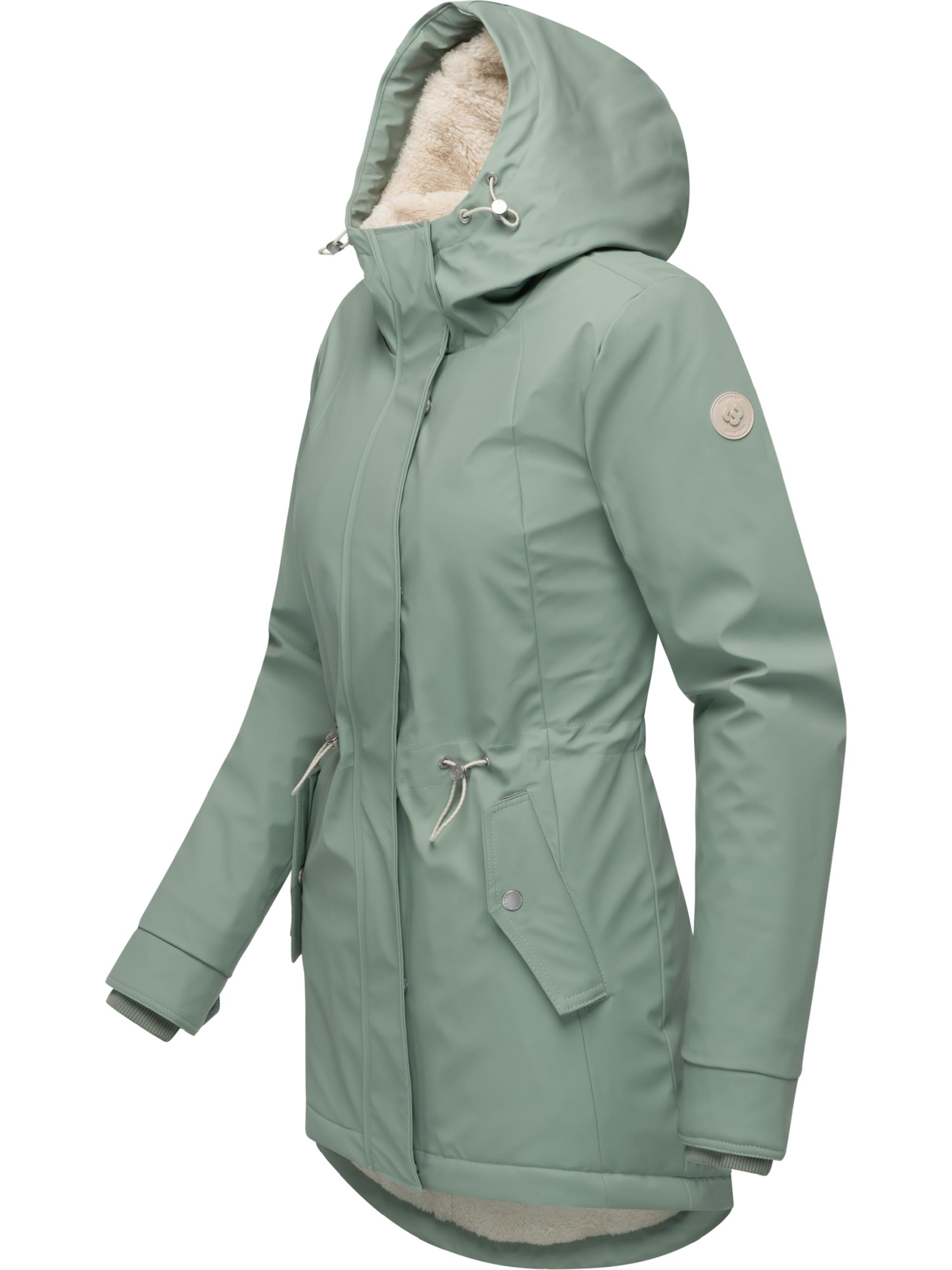 Wasserdichte Winterjacke mit Kapuze "Monadis Rainy Warm" Dusty Green