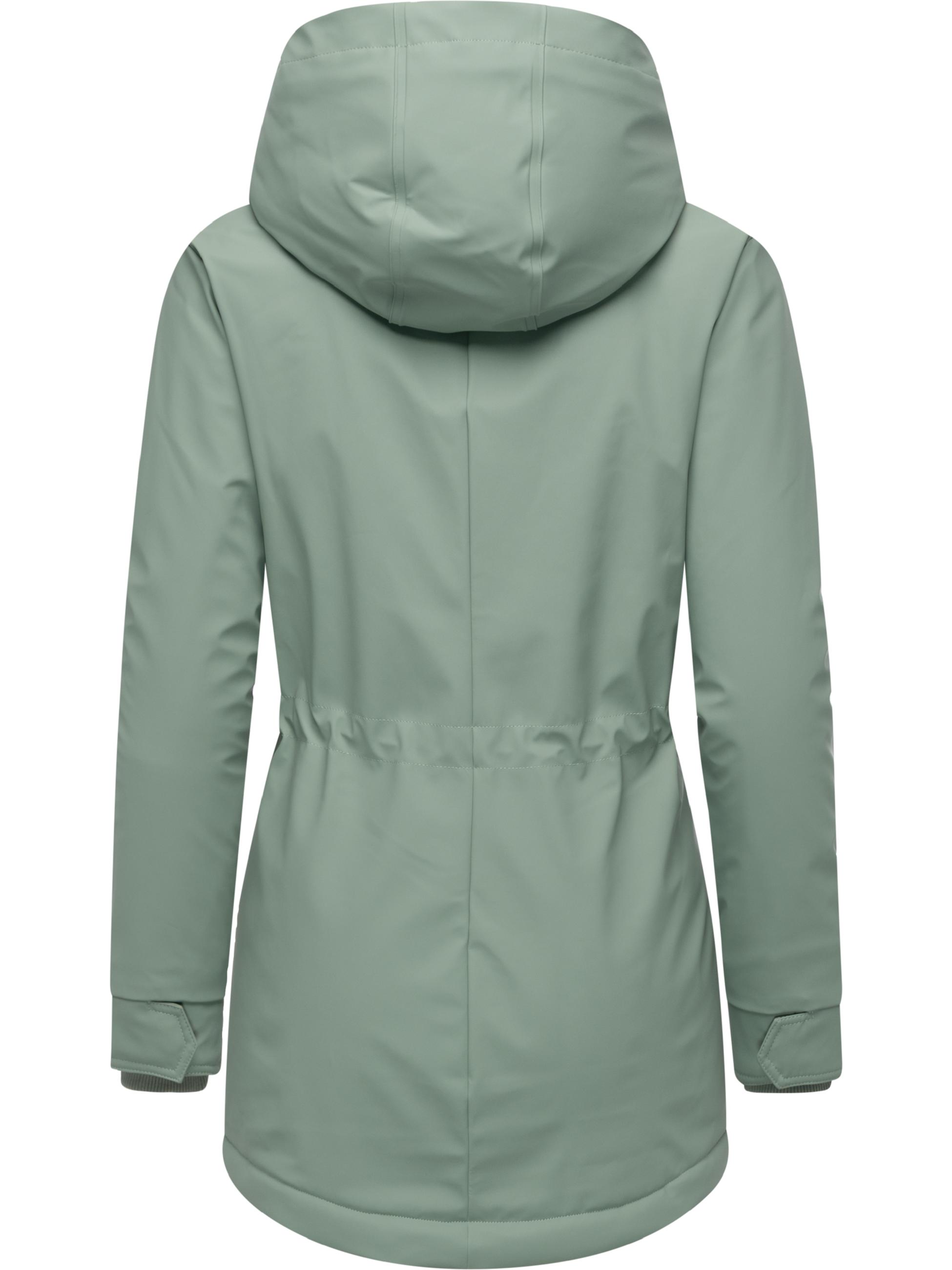 Wasserdichte Winterjacke mit Kapuze "Monadis Rainy Warm" Dusty Green