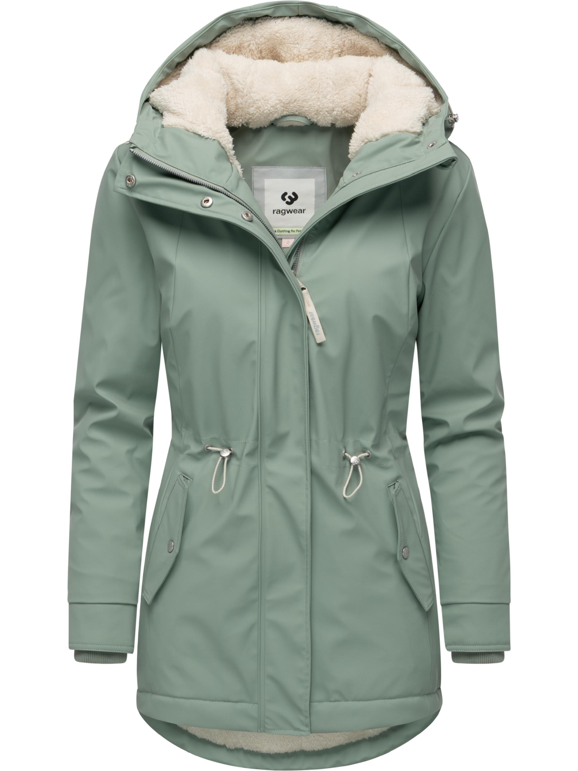 Wasserdichte Winterjacke mit Kapuze "Monadis Rainy Warm" Dusty Green