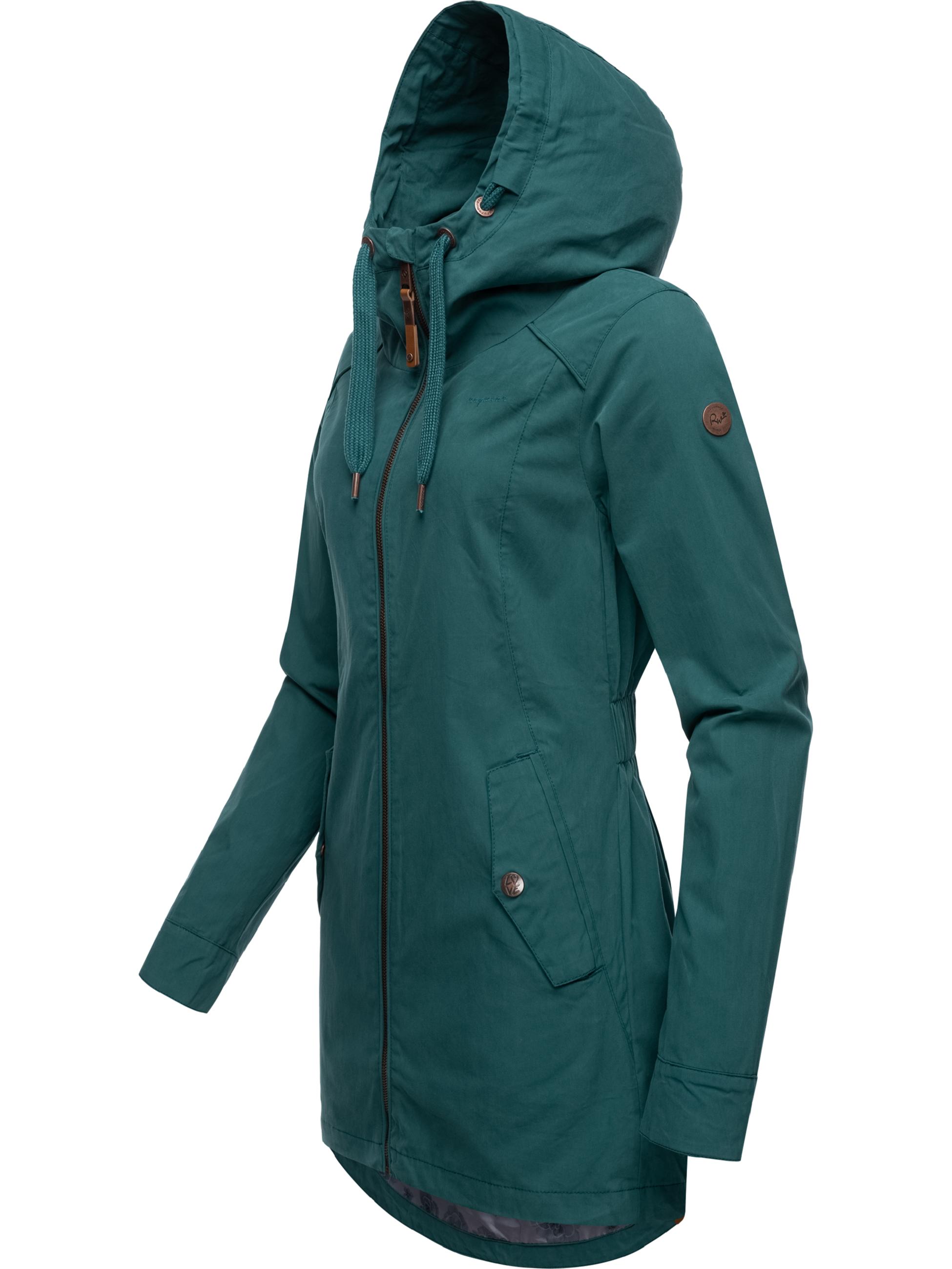 Leichter Parka mit Kapuze "Mondda" Dark Green