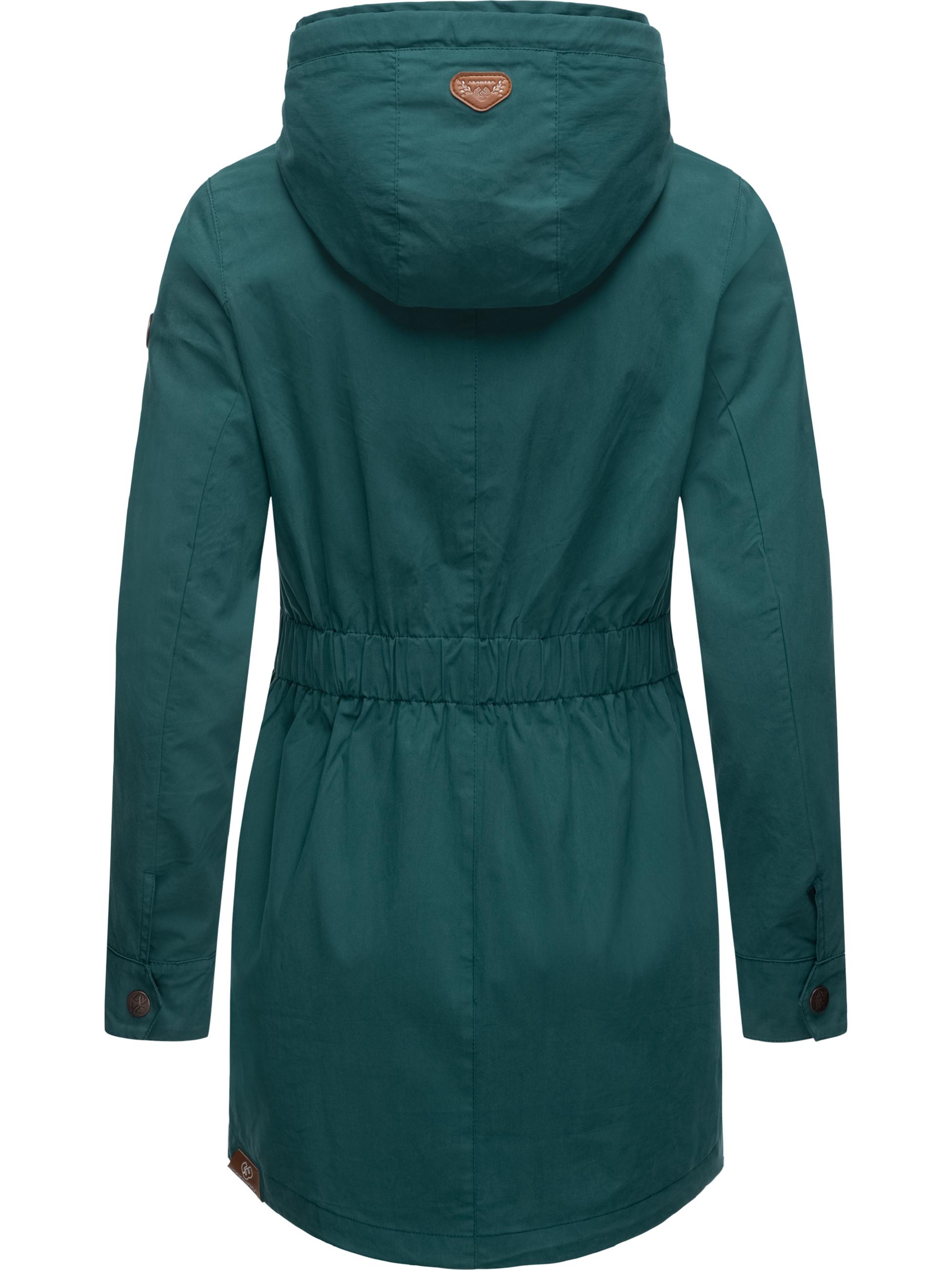 Leichter Parka mit Kapuze "Mondda" Dark Green