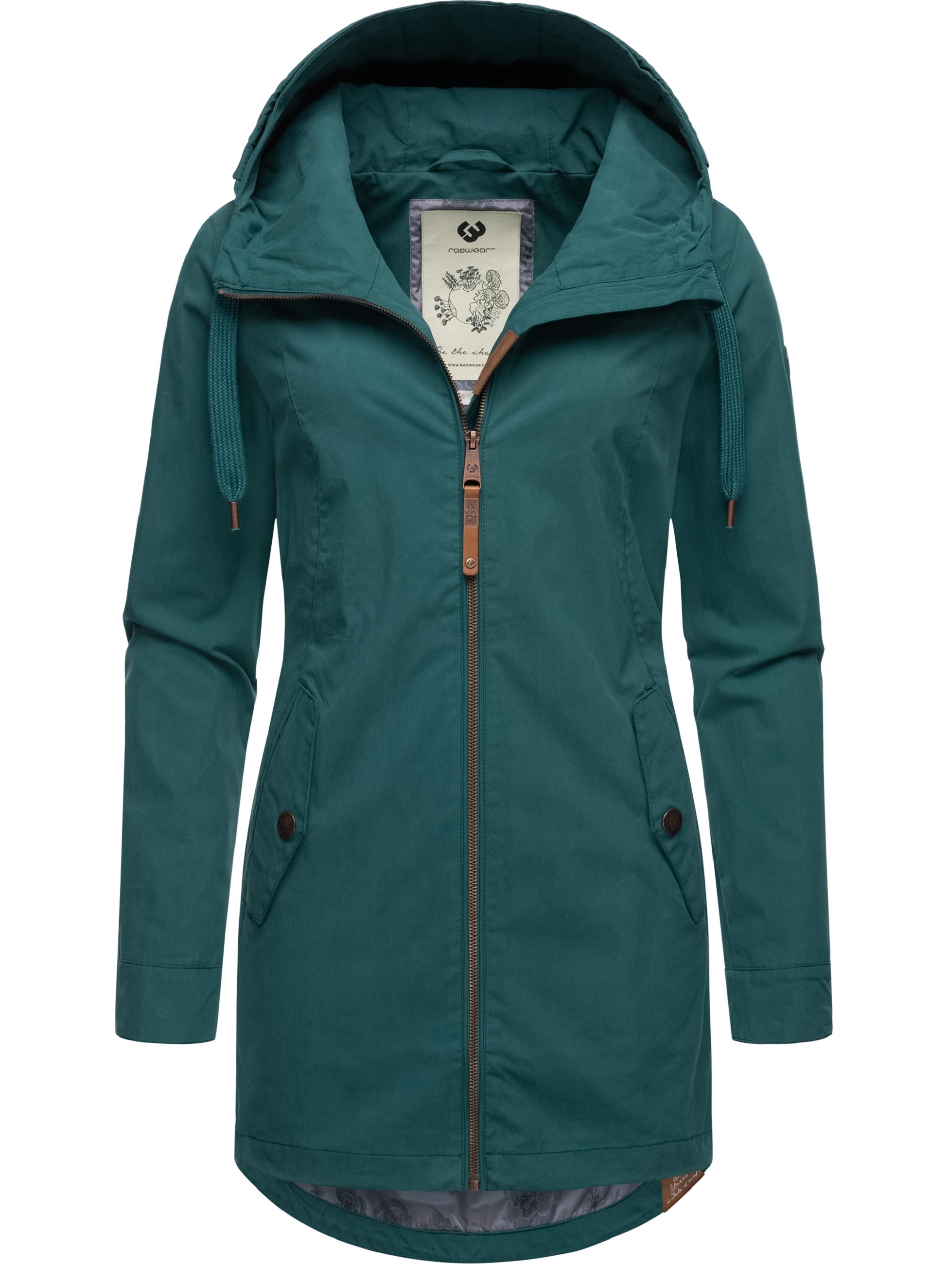 Leichter Parka mit Kapuze "Mondda" Dark Green