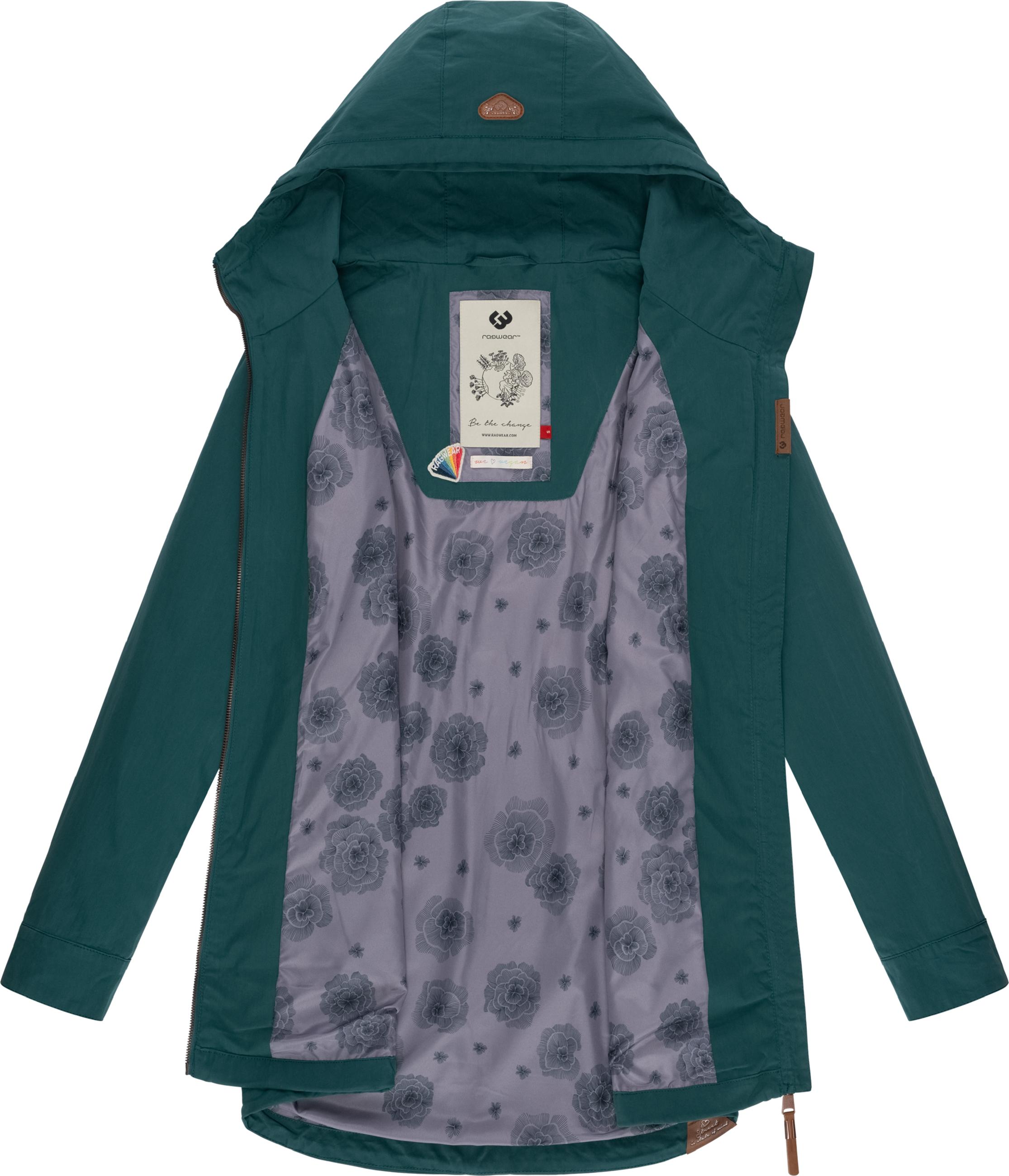 Leichter Parka mit Kapuze "Mondda" Dark Green