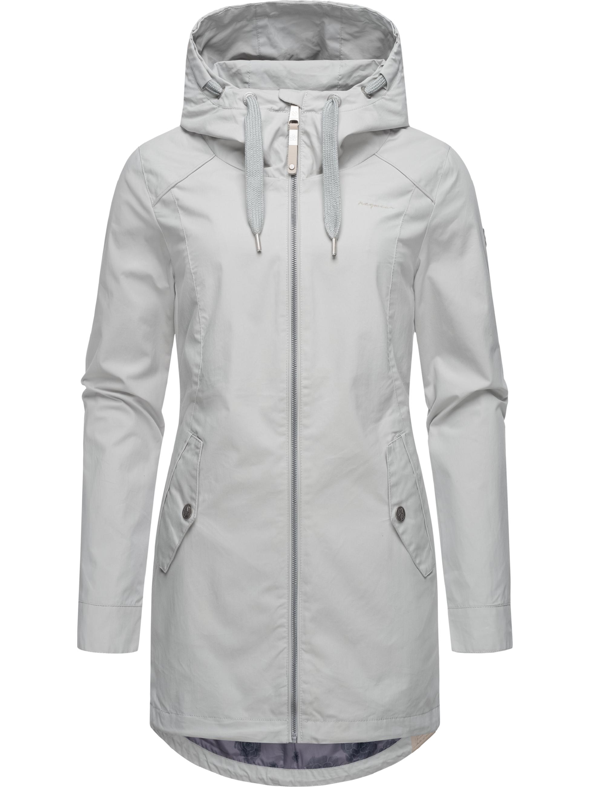 Leichter Parka mit Kapuze "Mondda" Light Grey