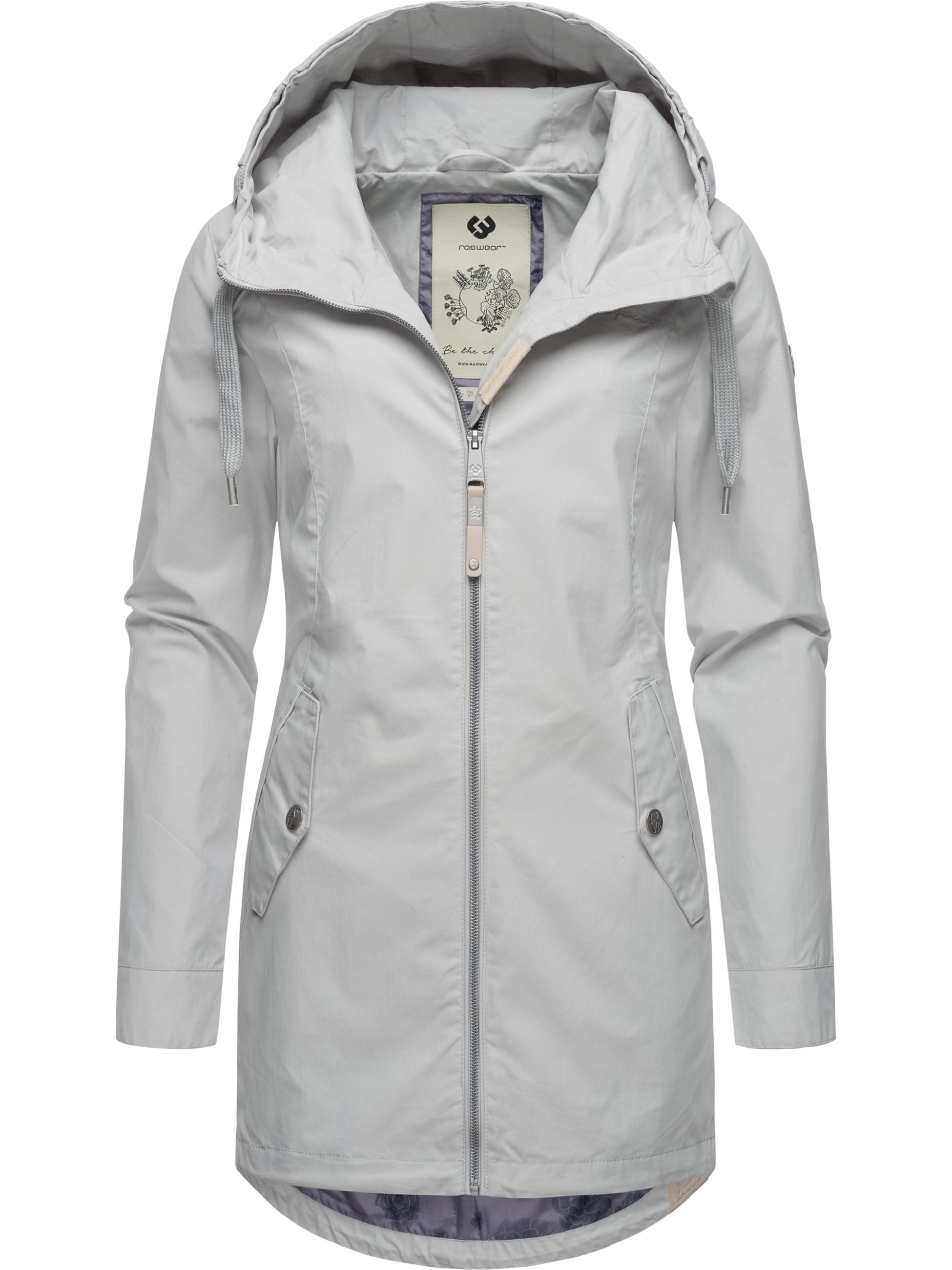 Leichter Parka mit Kapuze "Mondda" Light Grey