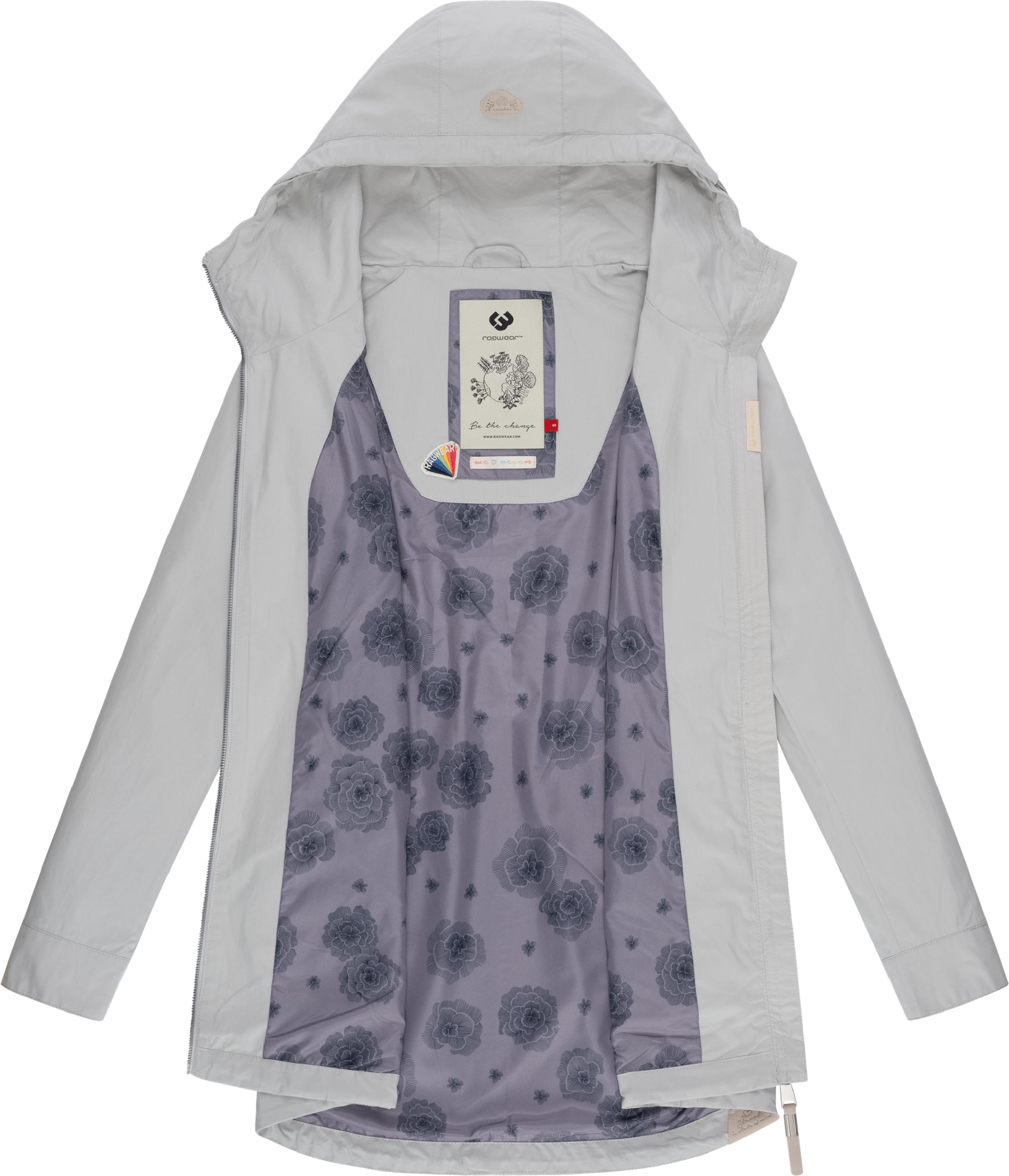 Leichter Parka mit Kapuze "Mondda" Light Grey