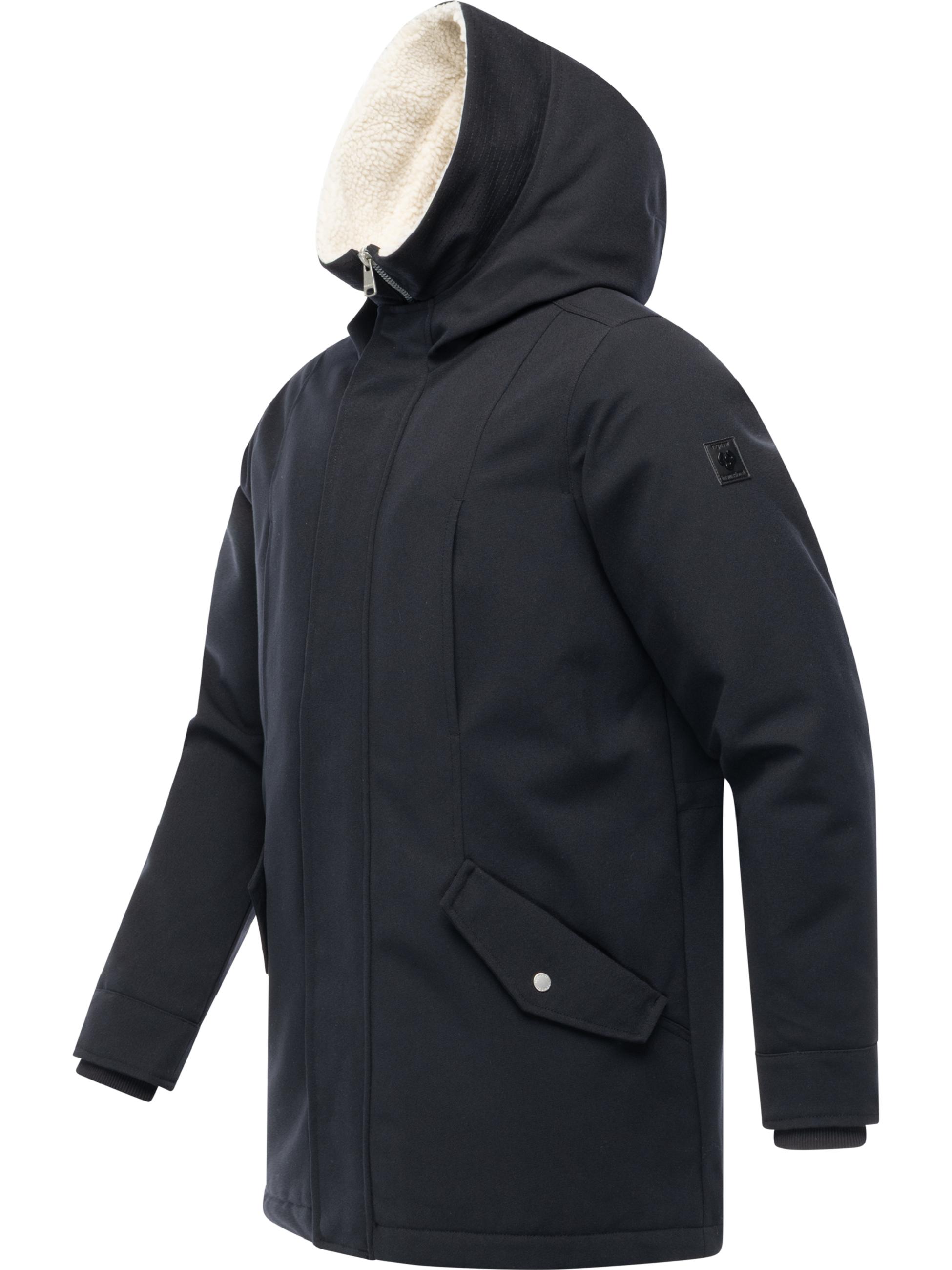Wasserdichter Winter Kurzmantel "Mr Cany YOUMODO" Black