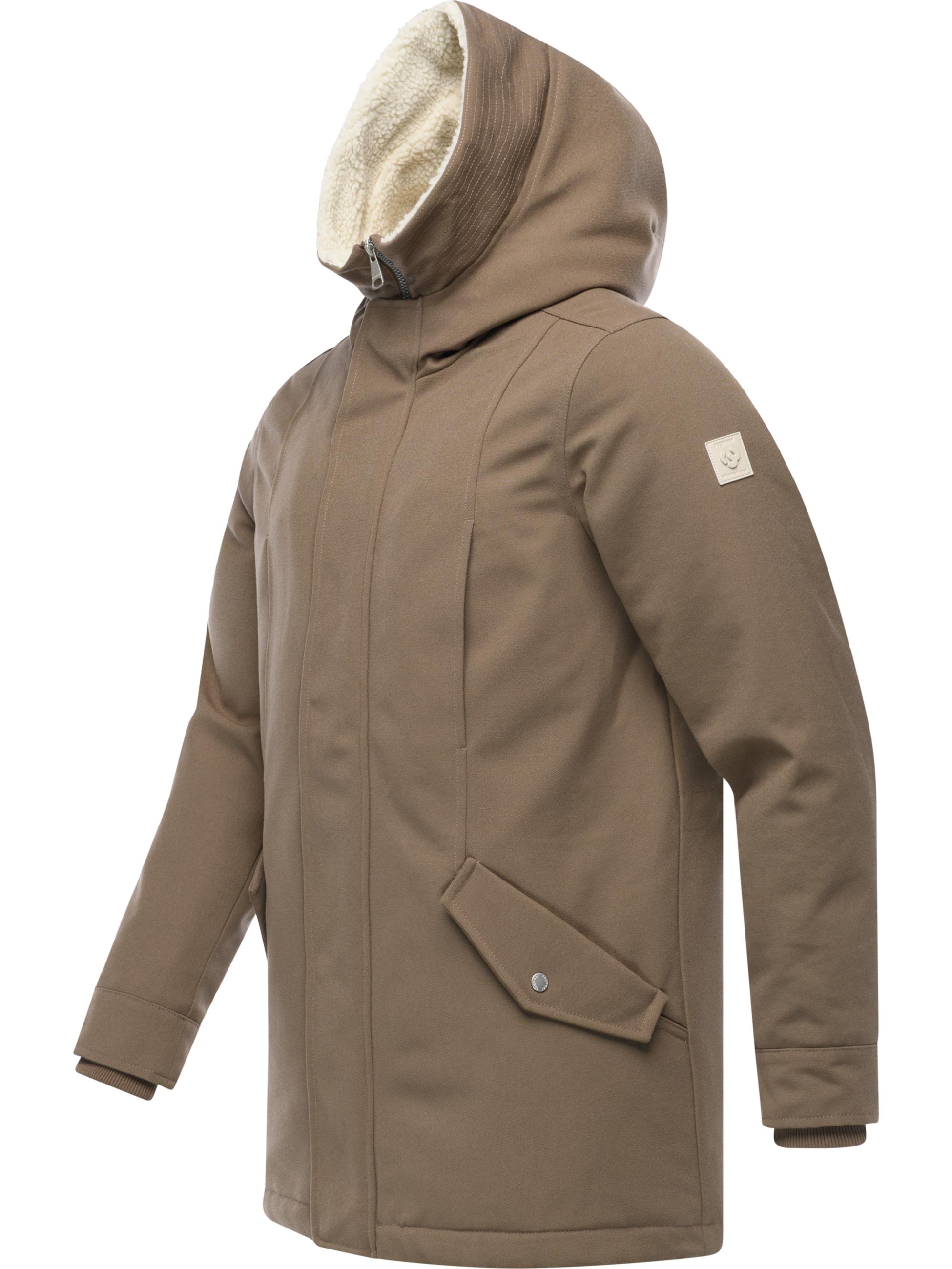 Wasserdichter Winter Kurzmantel "Mr Cany YOUMODO" Mocca