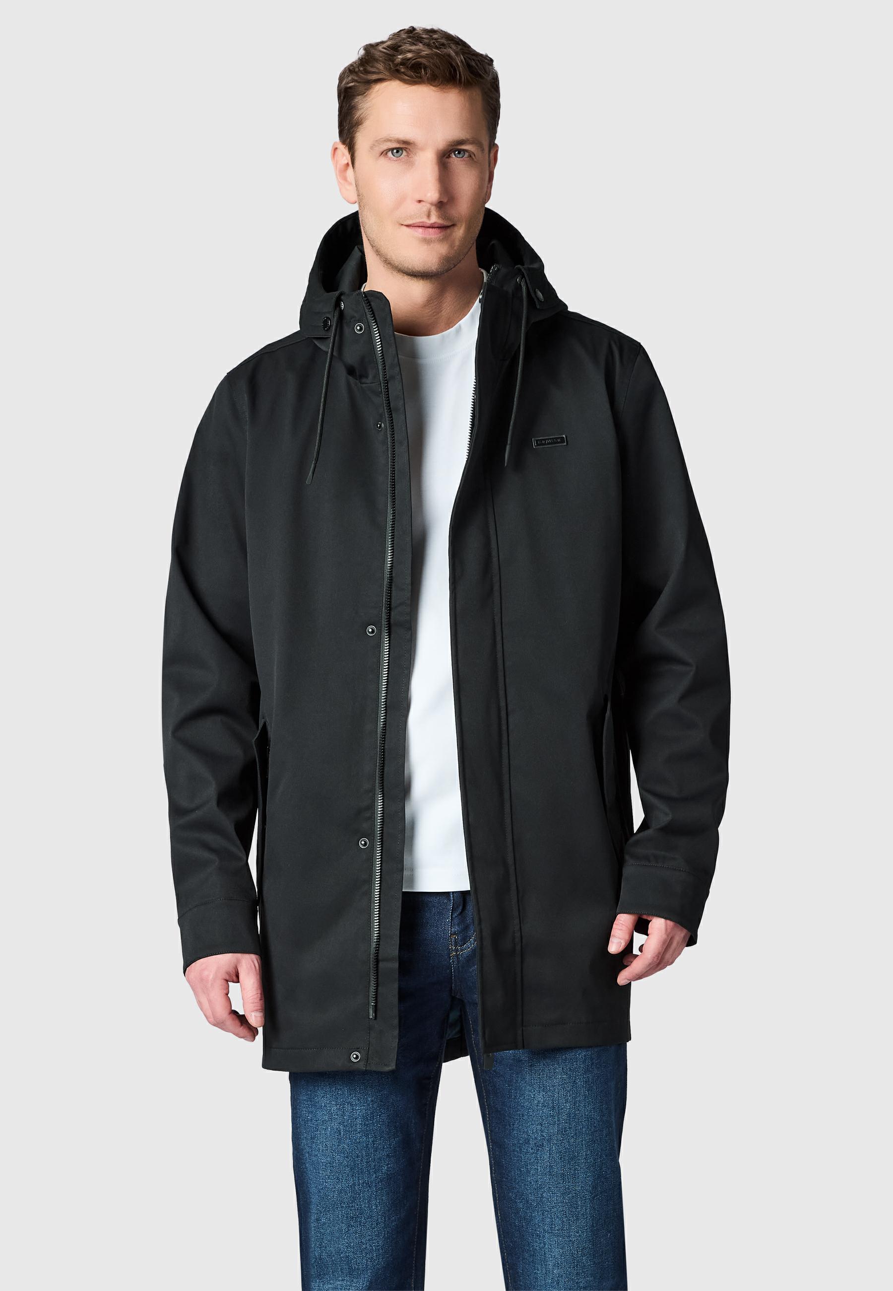 Funktionsmantel mit Kapuze "Mr Smithem Twill YOUMODO" Black
