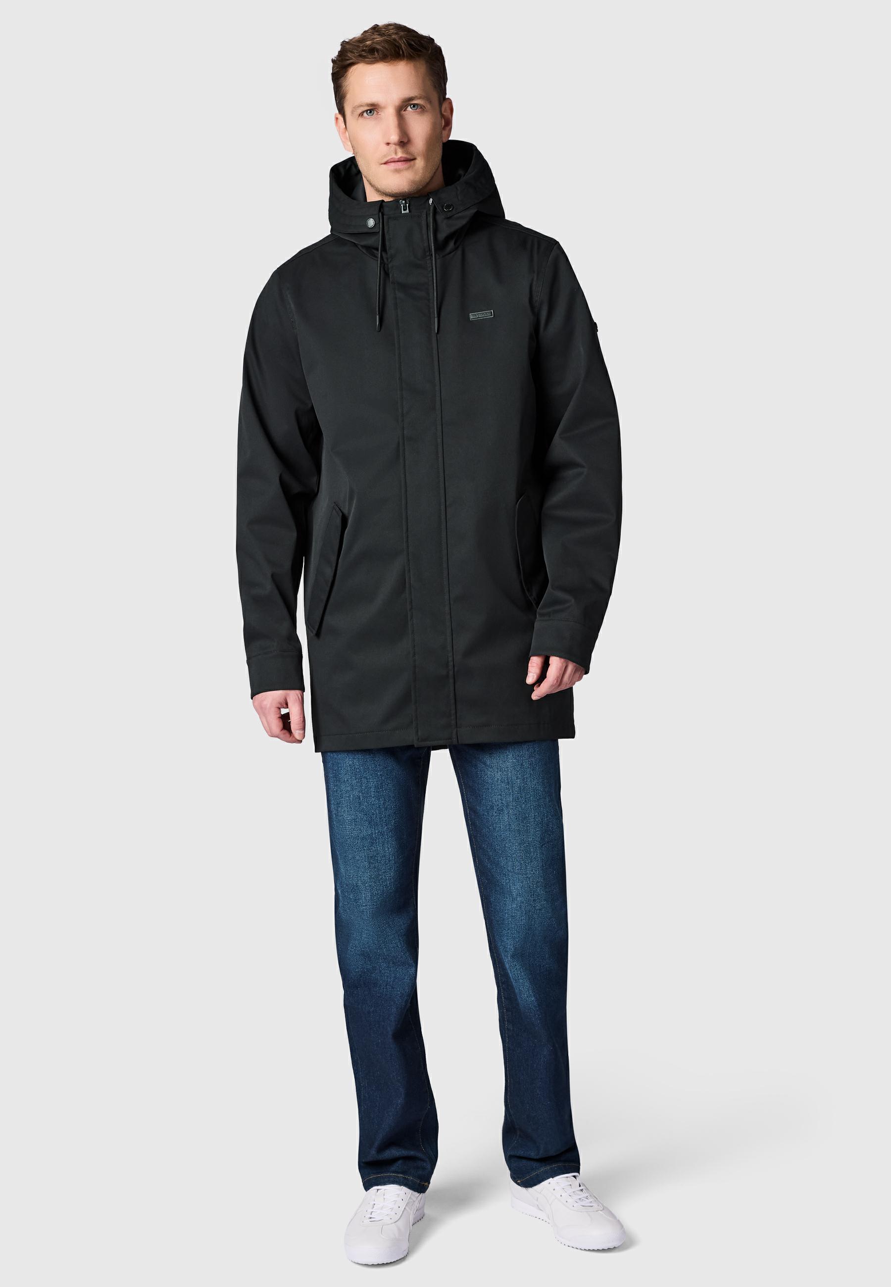Funktionsmantel mit Kapuze "Mr Smithem Twill YOUMODO" Black