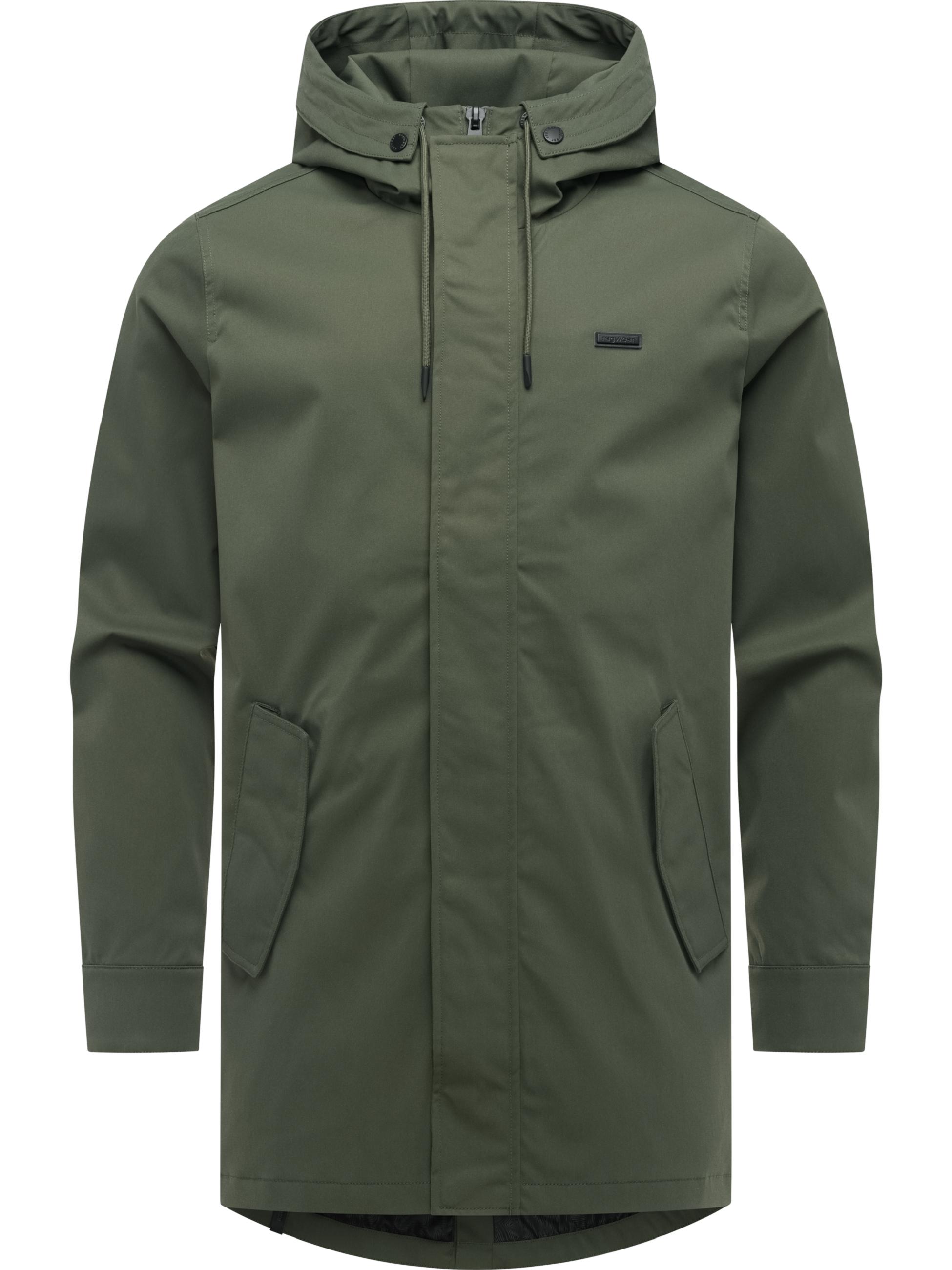 Funktionsmantel mit Kapuze "Mr Smithem Twill YOUMODO" Dark Olive