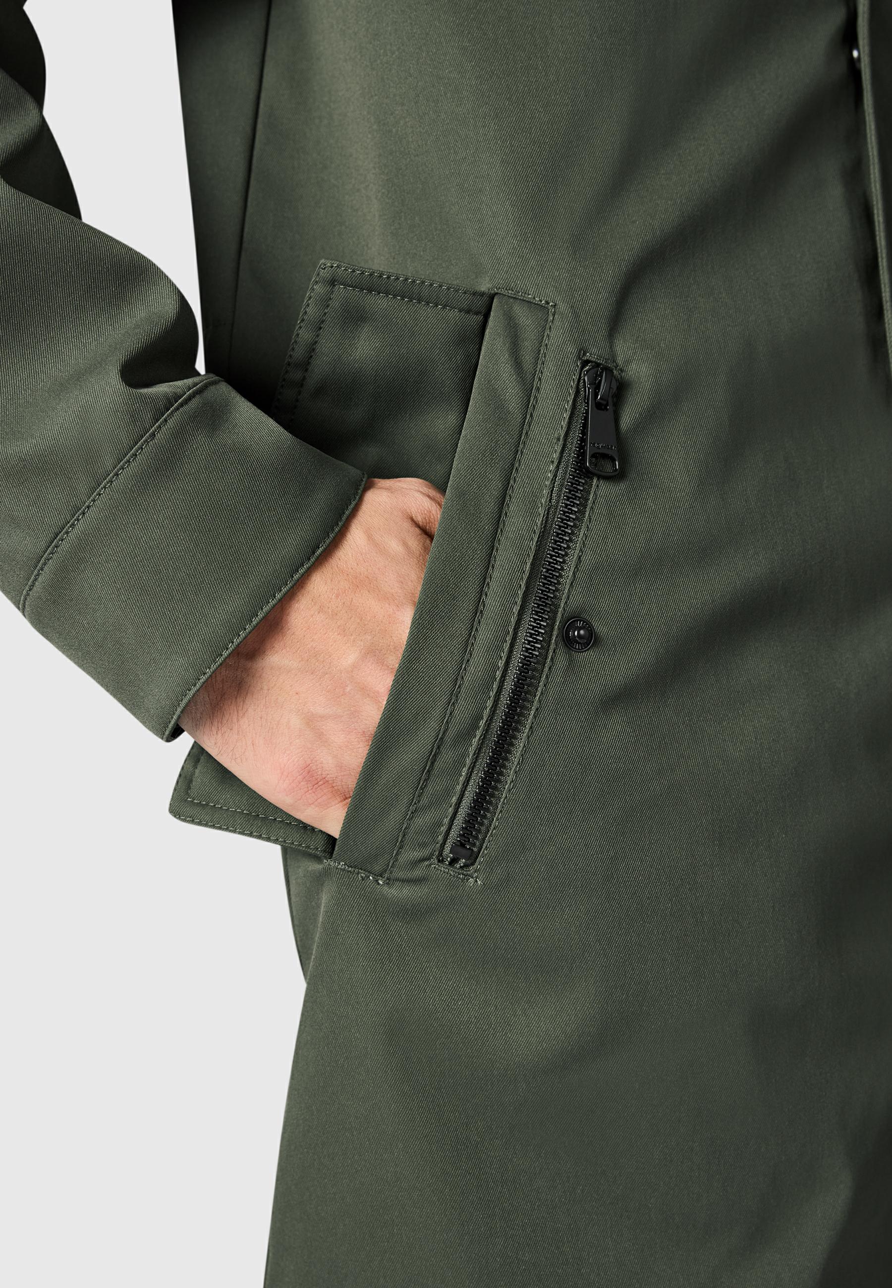 Funktionsmantel mit Kapuze "Mr Smithem Twill YOUMODO" Dark Olive