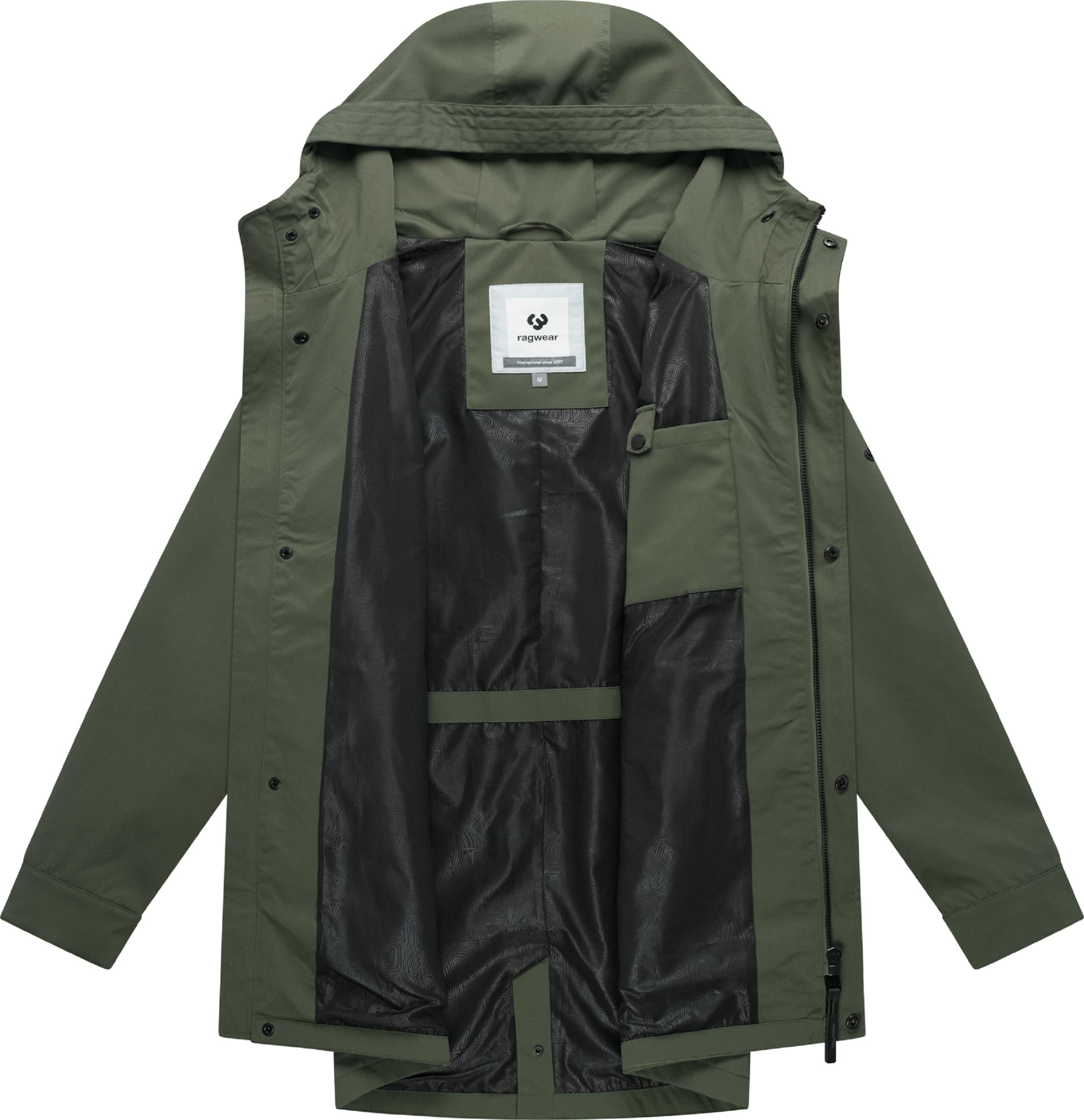 Funktionsmantel mit Kapuze "Mr Smithem Twill YOUMODO" Dark Olive