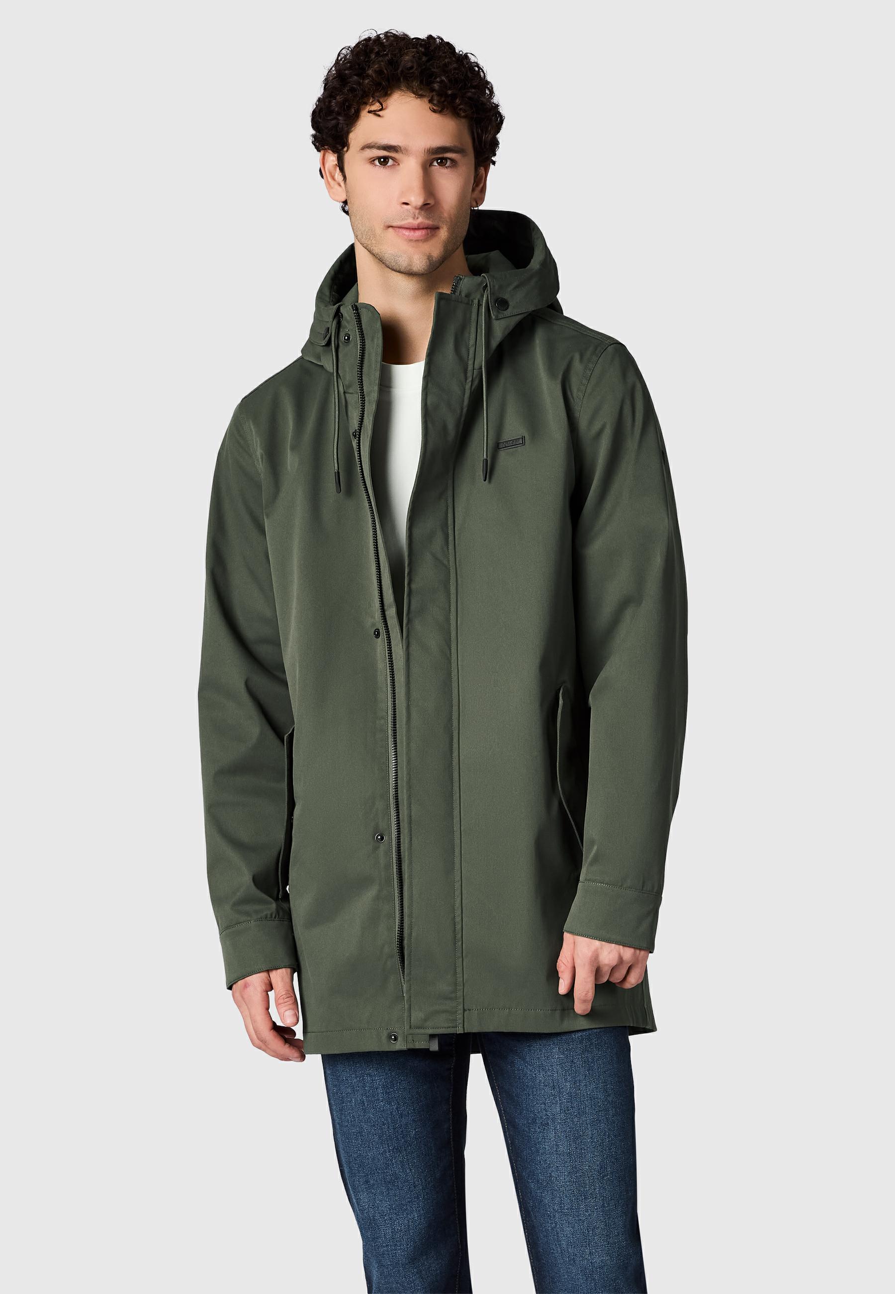 Funktionsmantel mit Kapuze "Mr Smithem Twill YOUMODO" Dark Olive